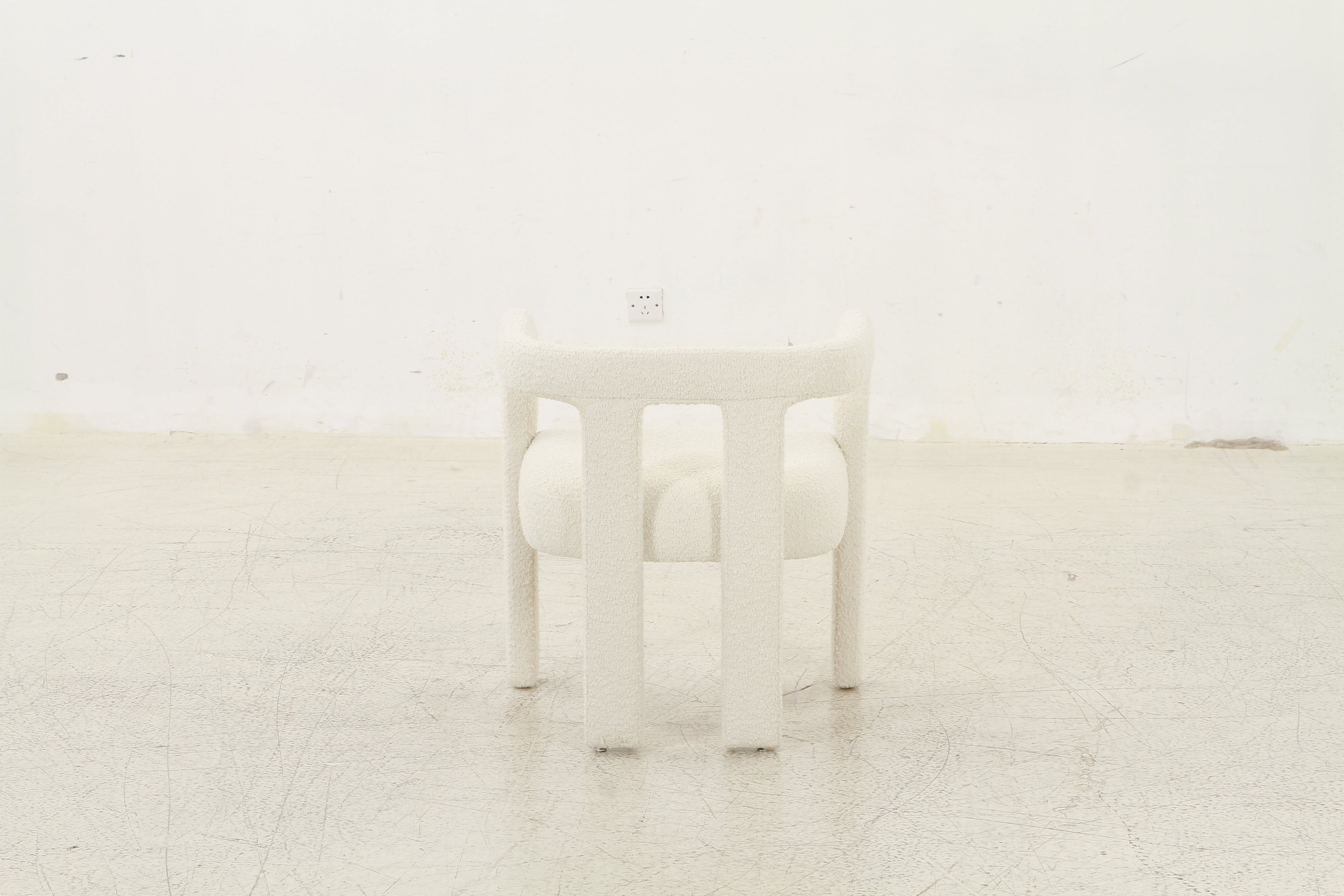 Spartacus Cream Boucle Dining Chair