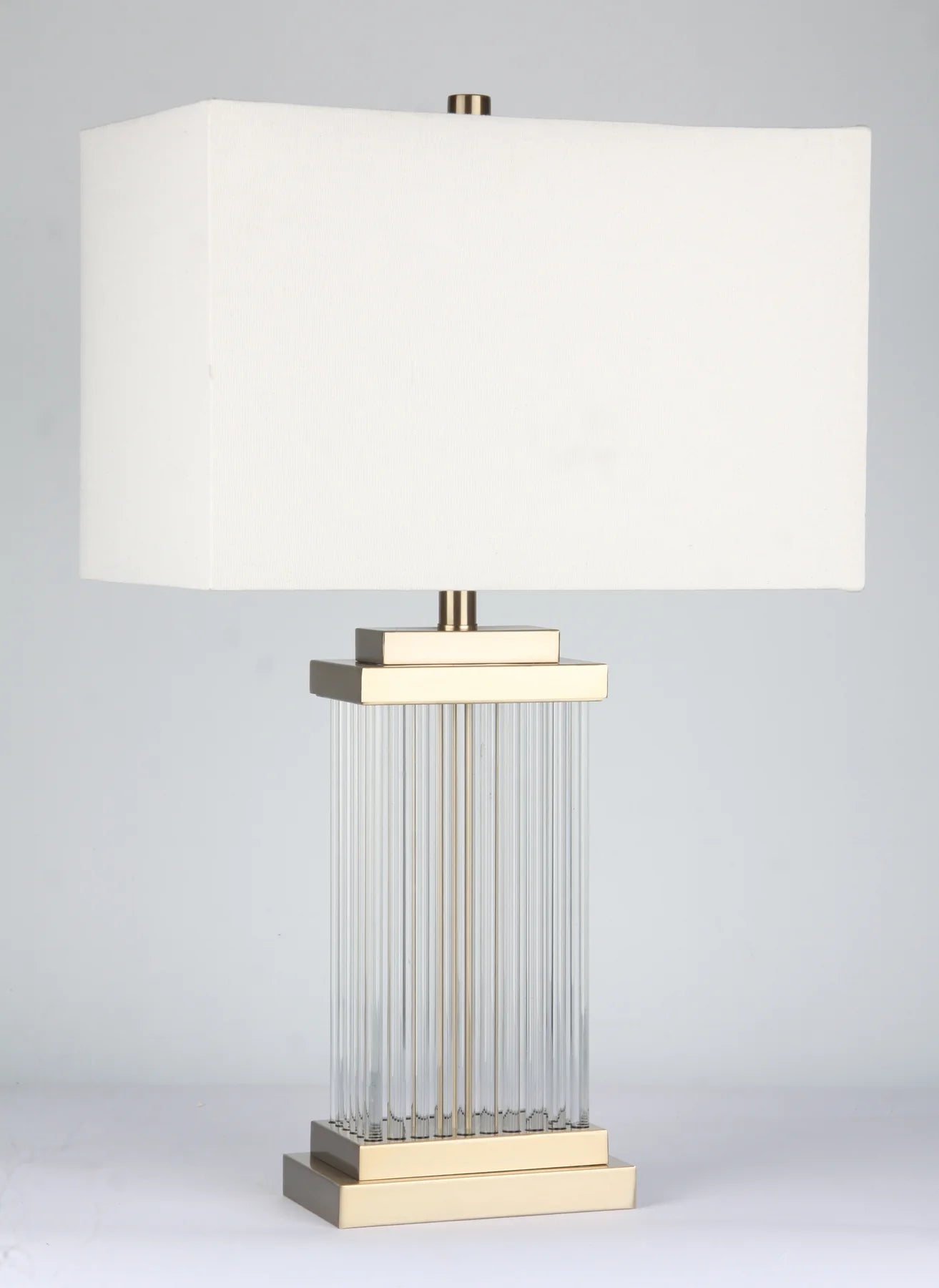 Veritas Crystal & Brass Table Lamp