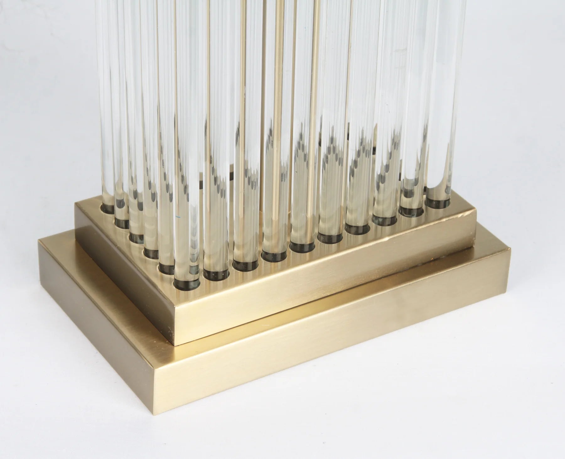 Veritas Crystal & Brass Table Lamp