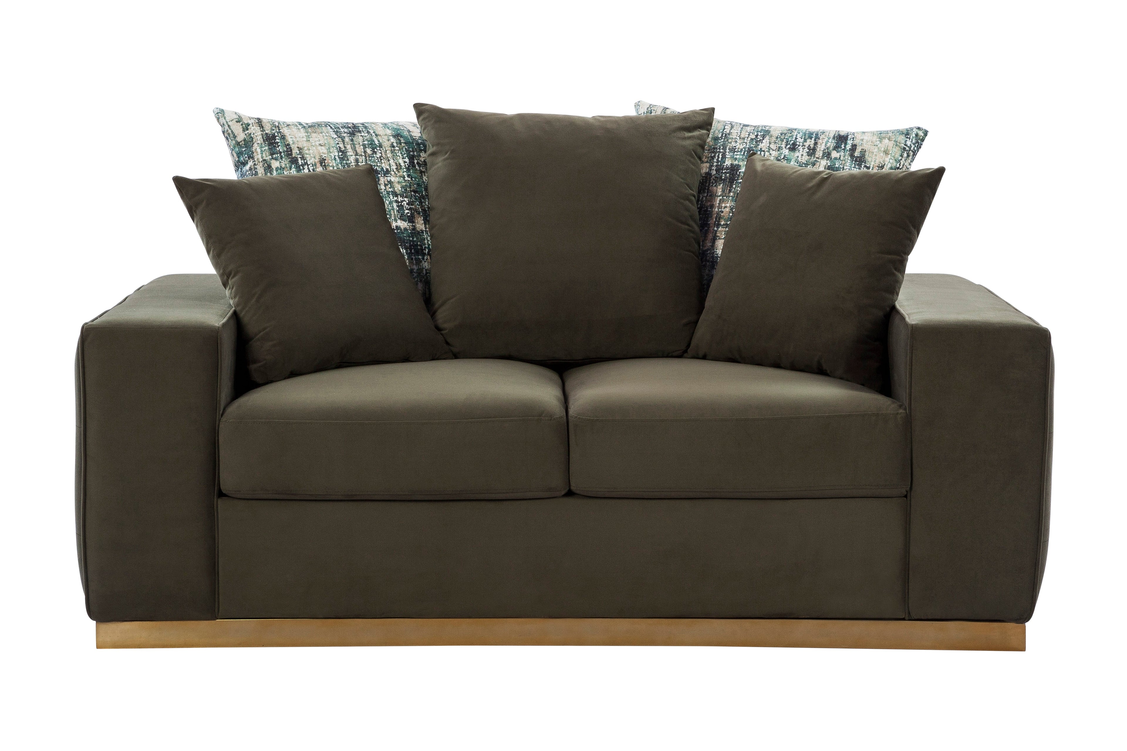 Madison Olive Loveseat (168cm)