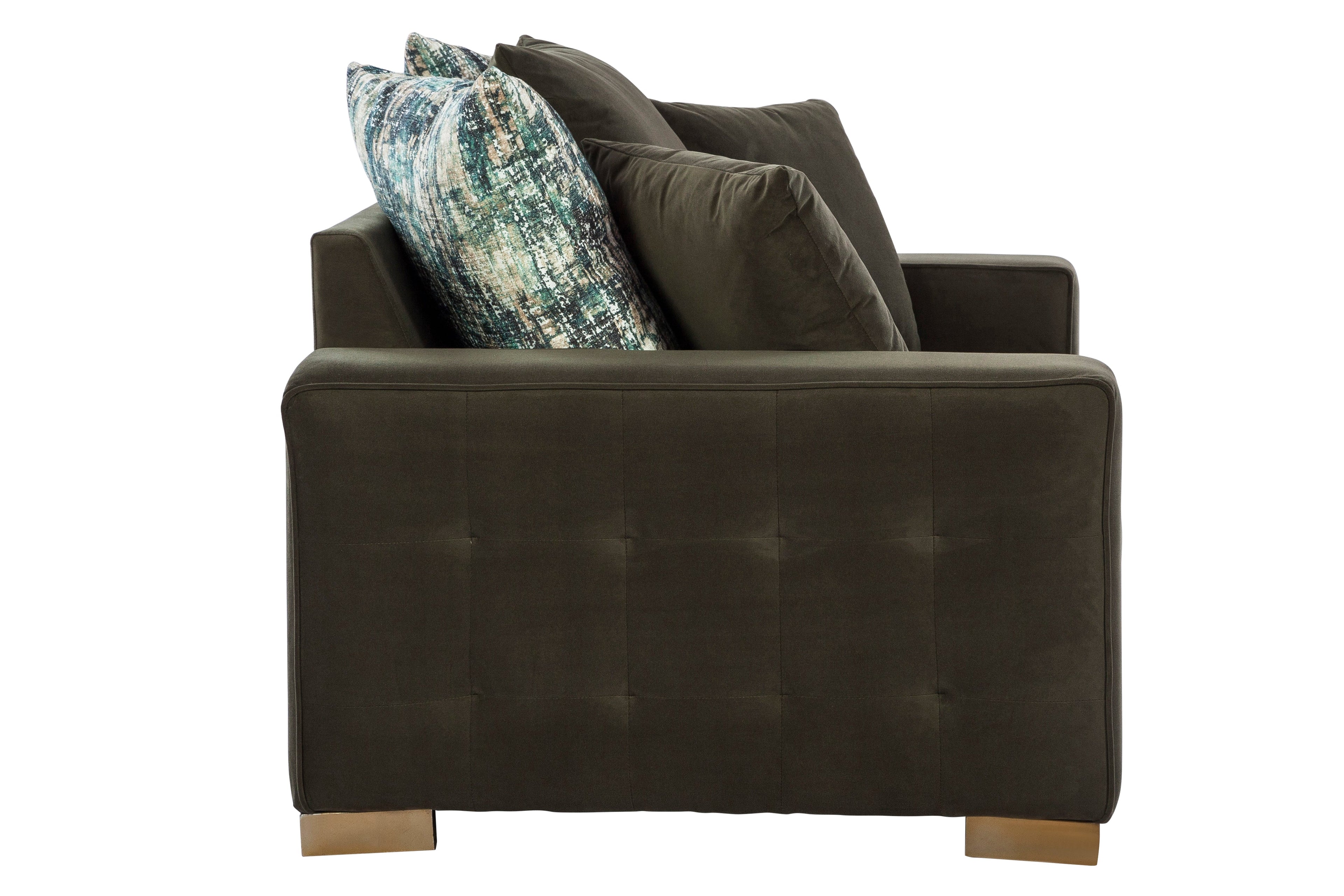Madison Olive Loveseat (168cm)