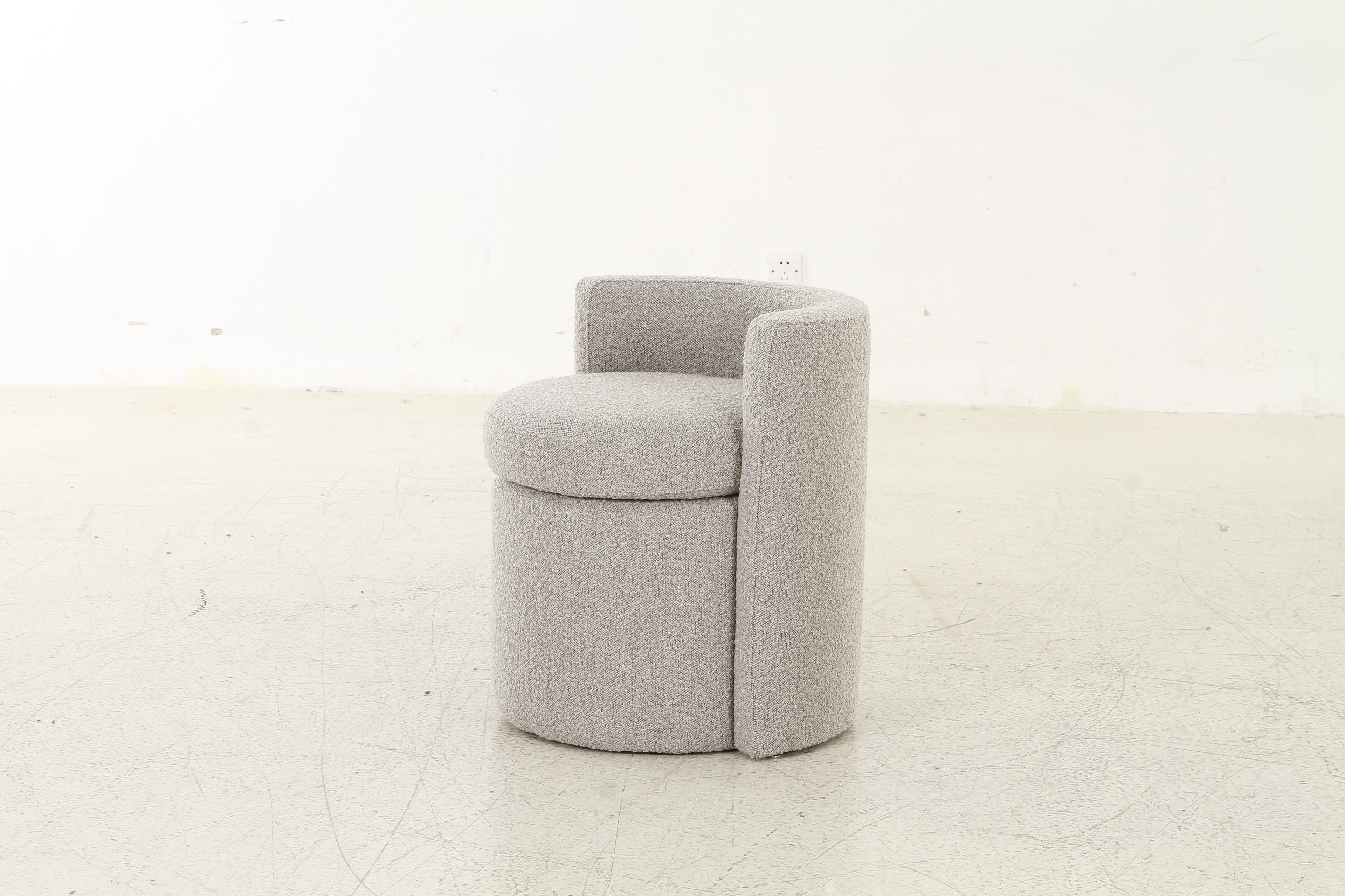 Mono Grey Ottoman