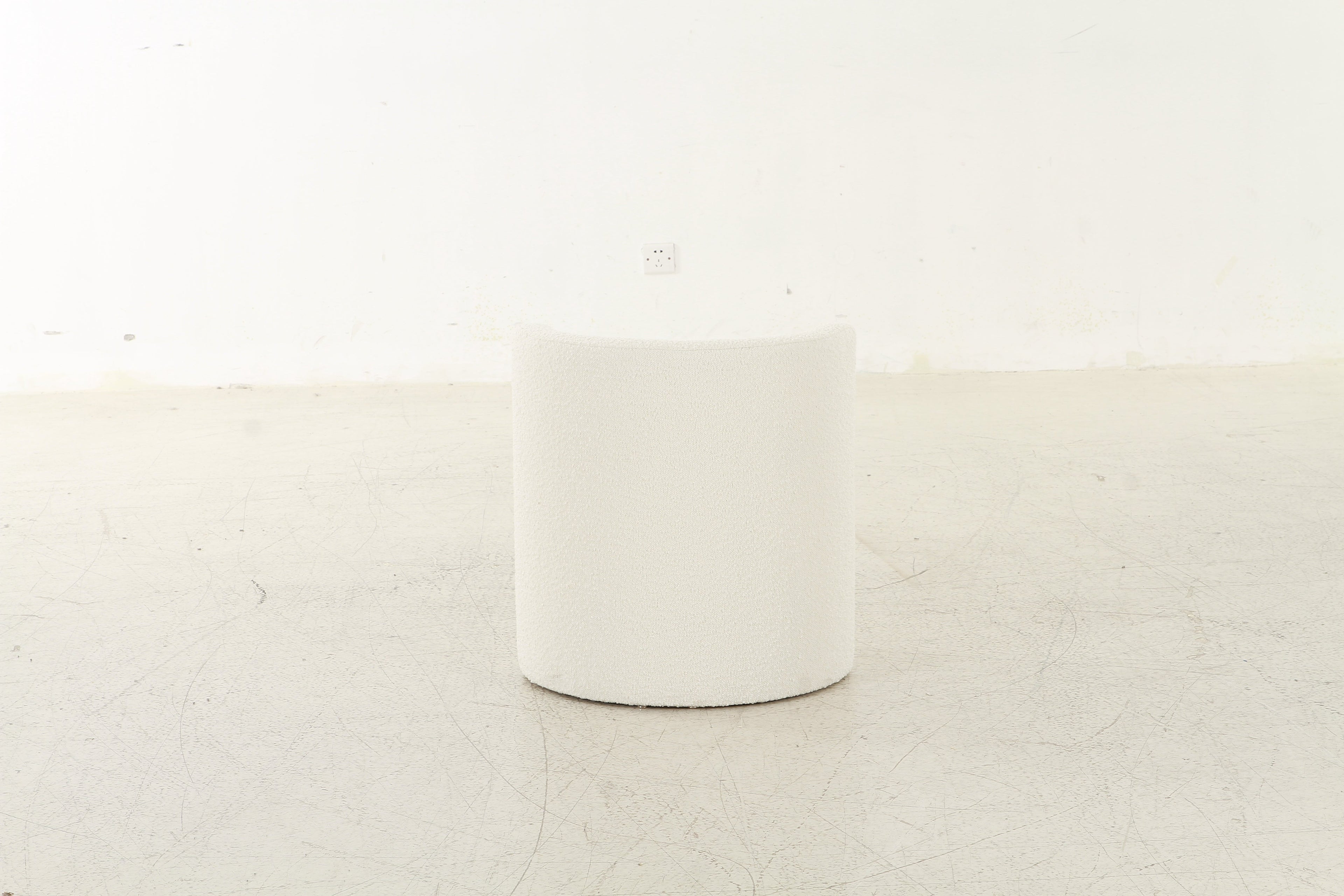 Mono off White Ottoman