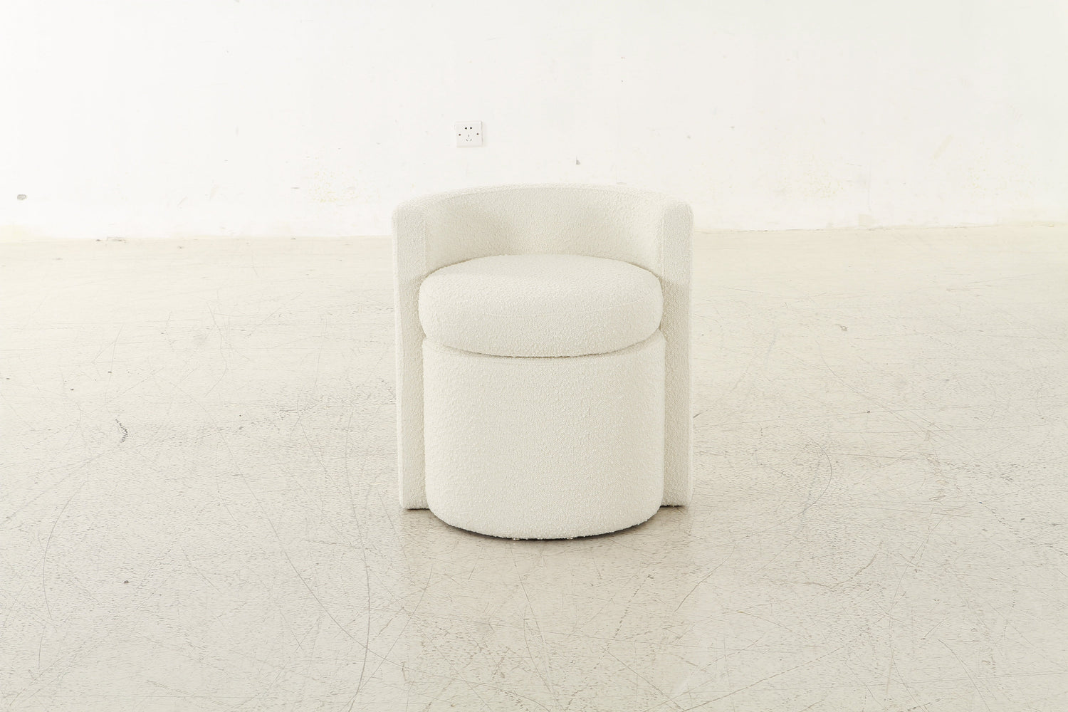 Mono off White Ottoman