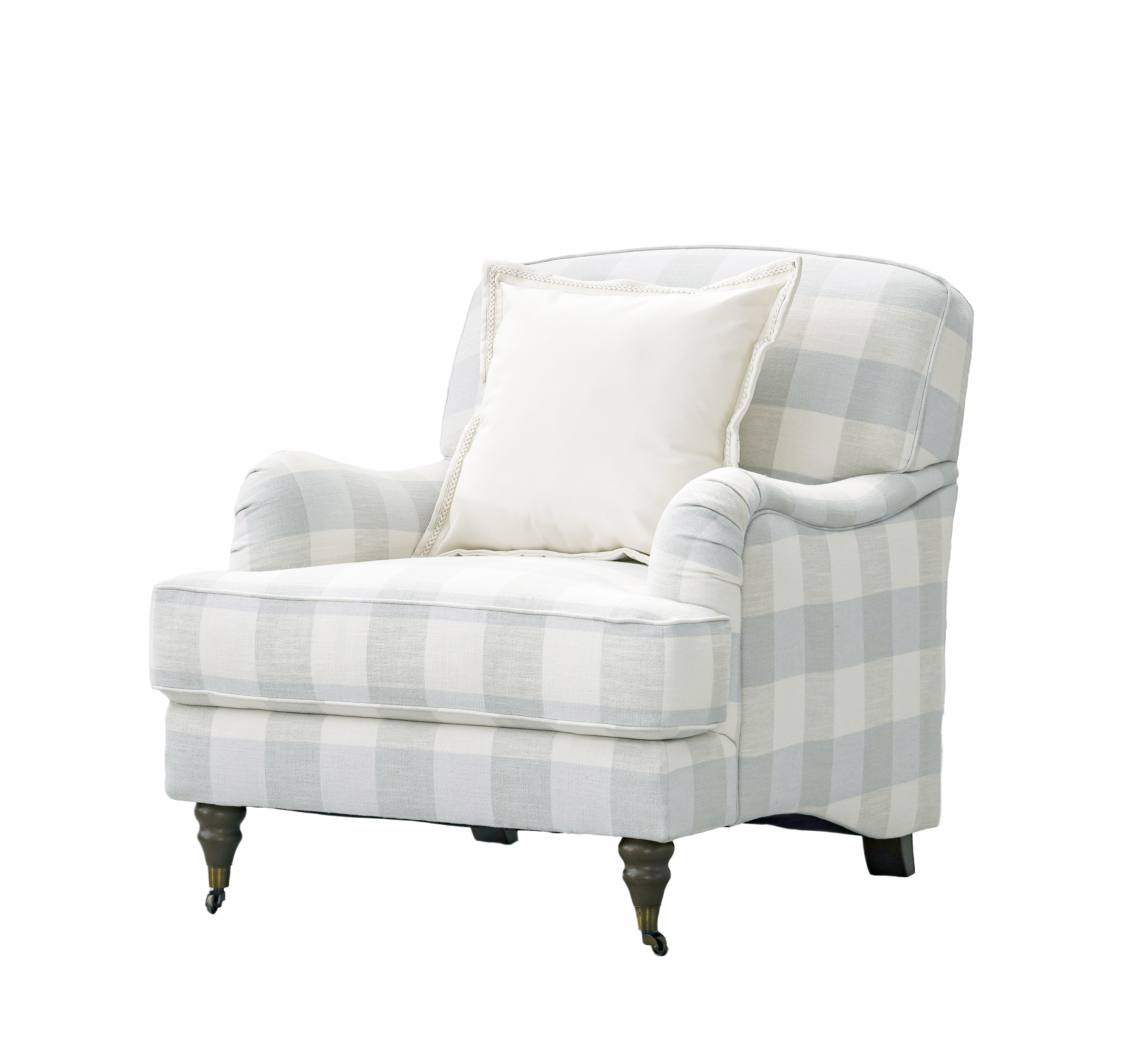 Cottage Calm by Nouf Alaboudi Cream Chair