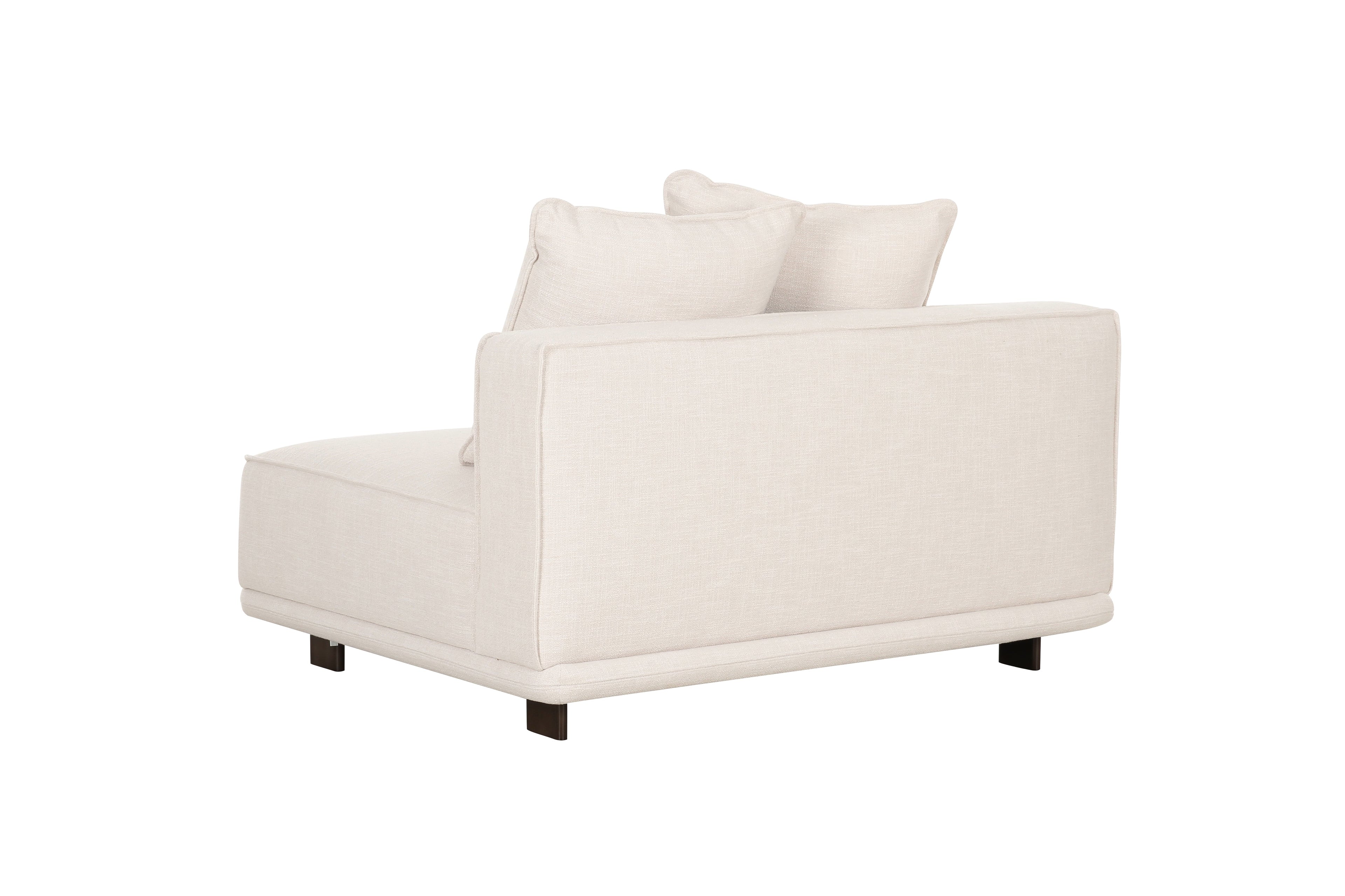 Arena White Armless Chair