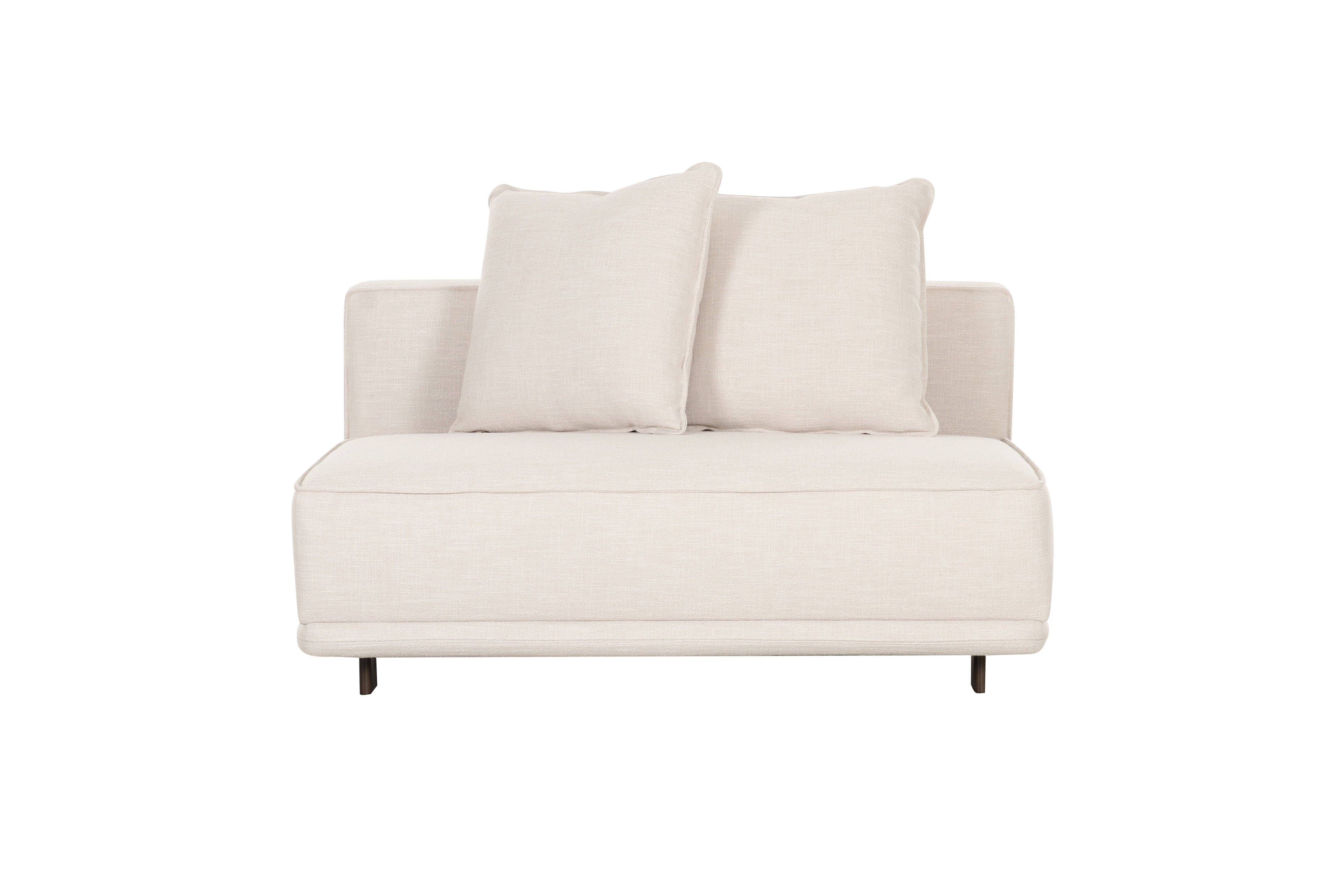 Arena White Armless Chair