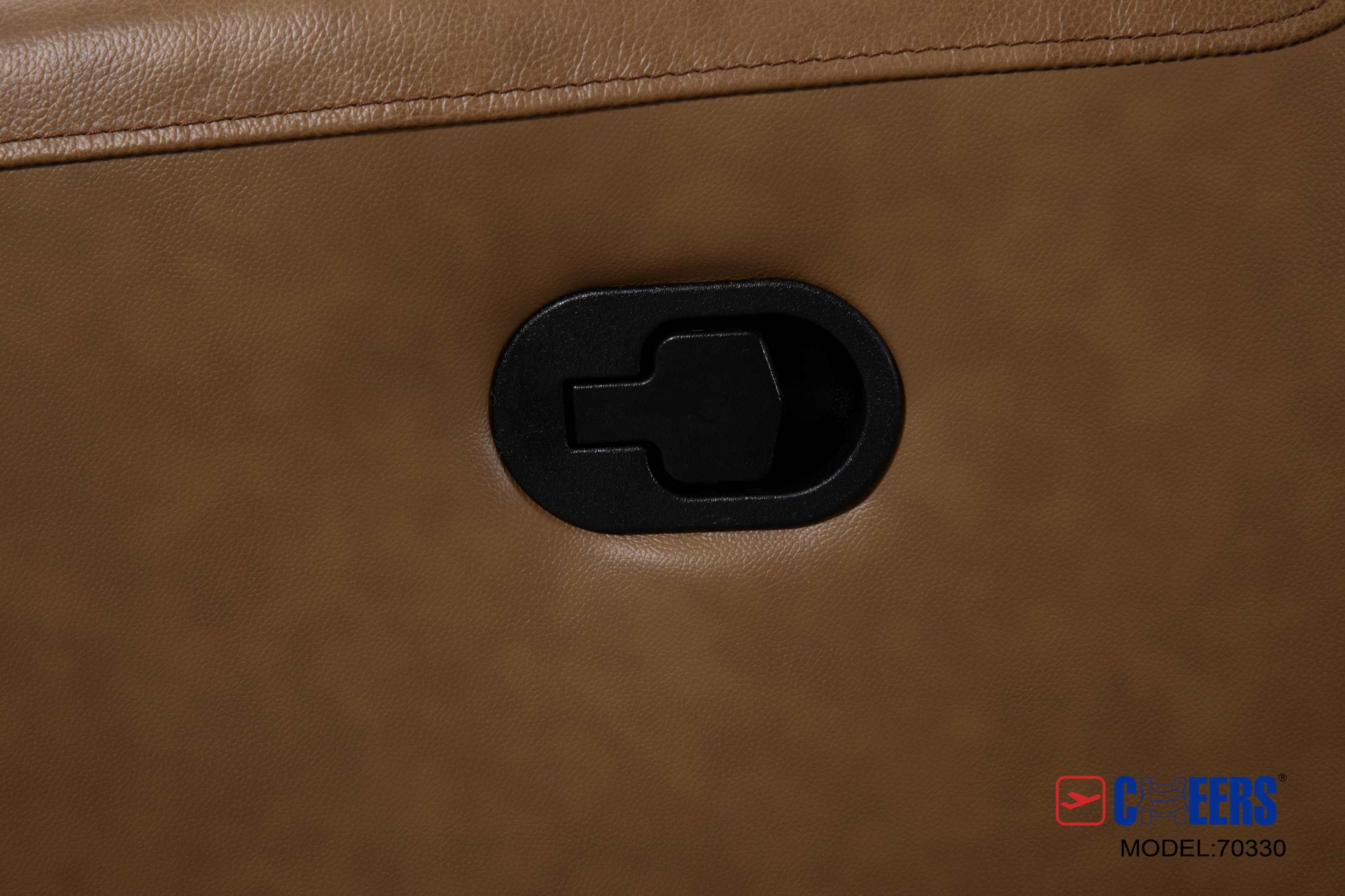 Roots Comfort Brown Leather Manual Recliner