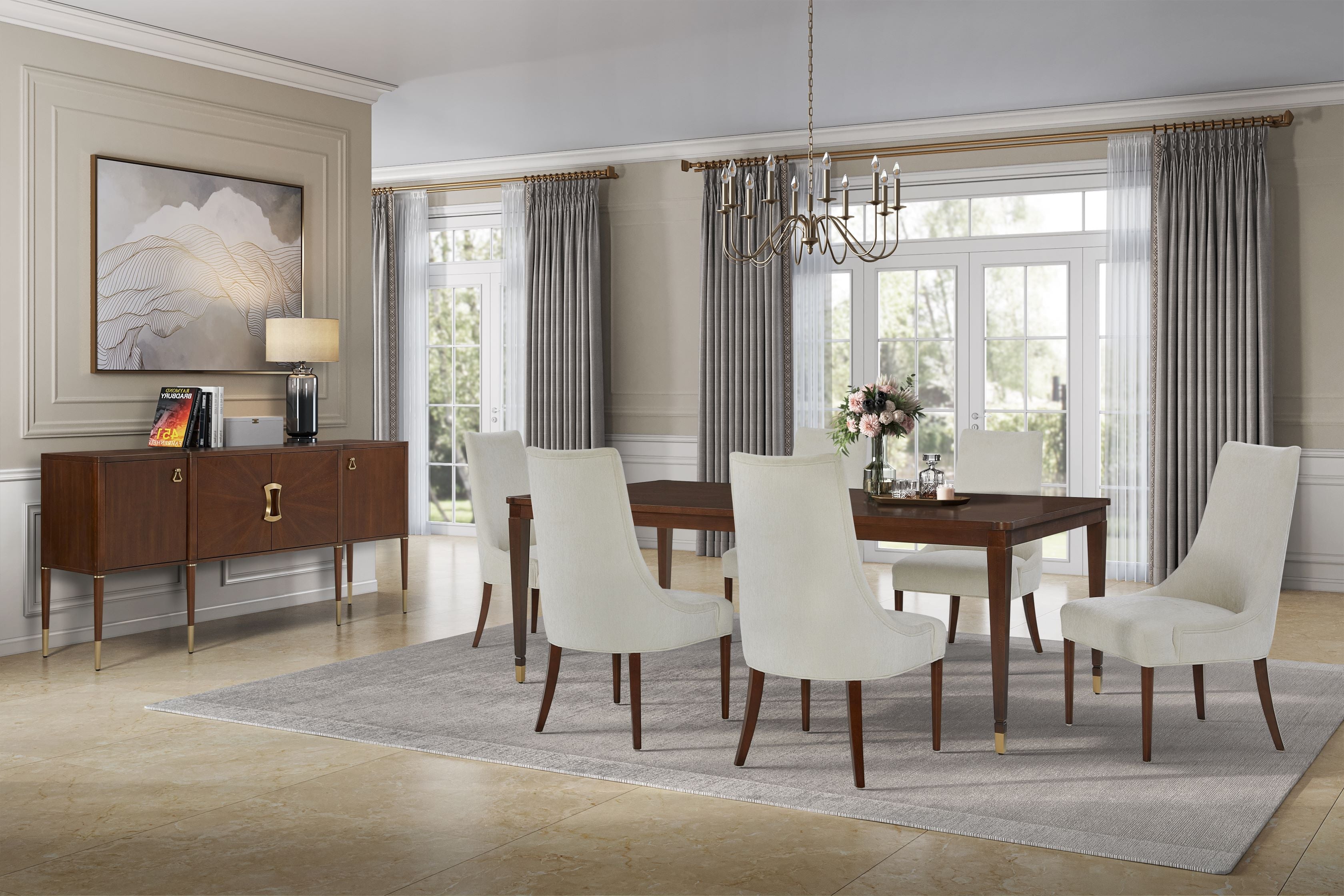 Victorian Dreams Brown Dining Table