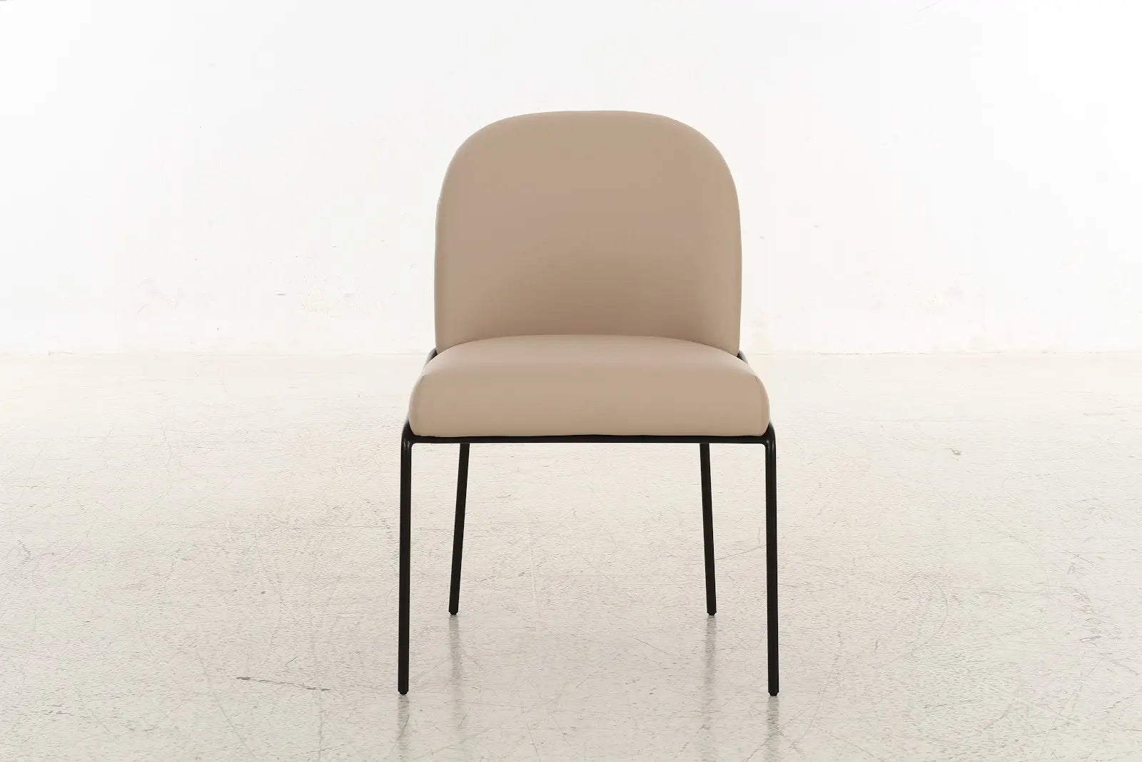 Landscape Beige PU Dining Chair