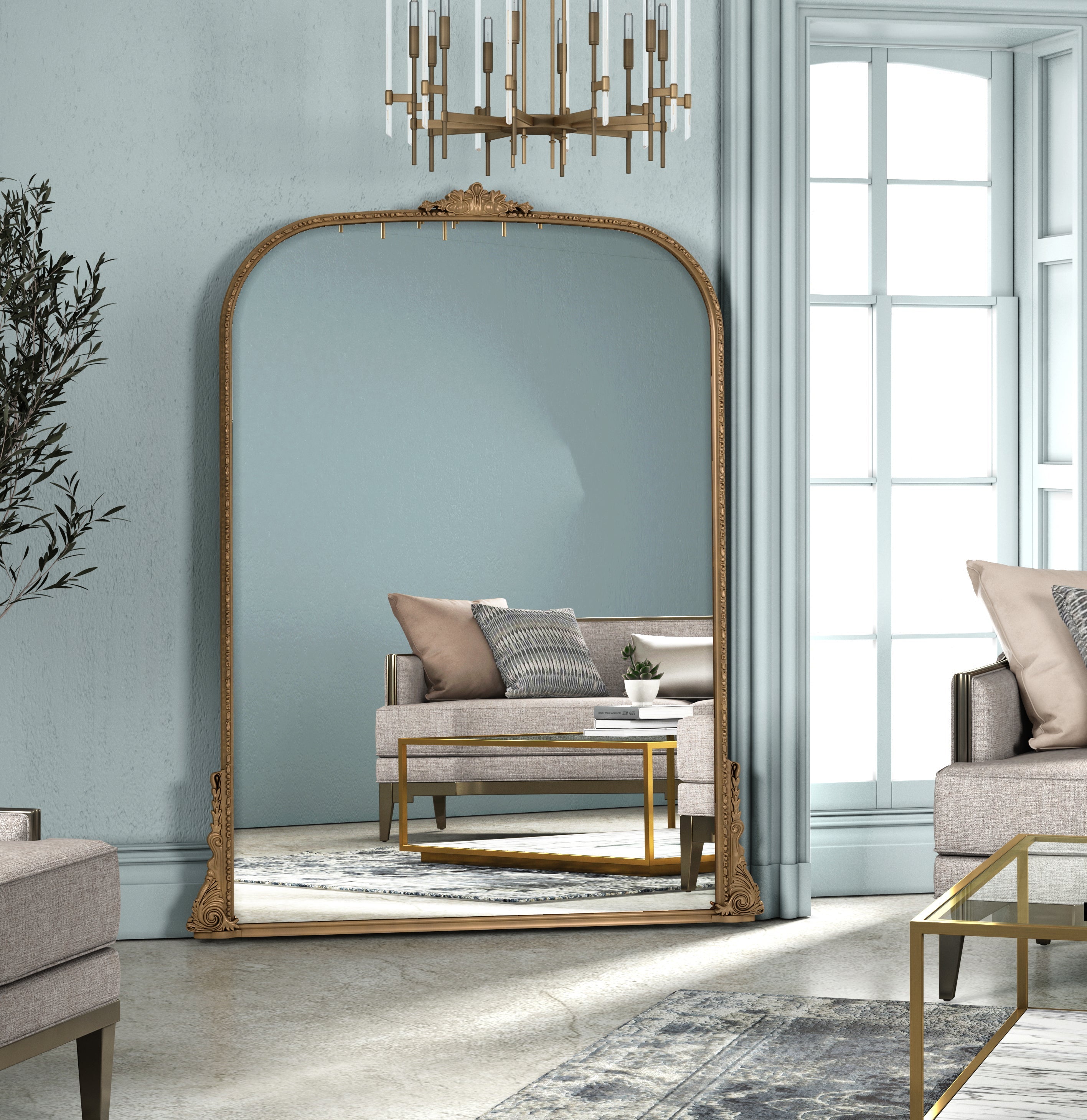 Erised 56" Verdegris Mirror
