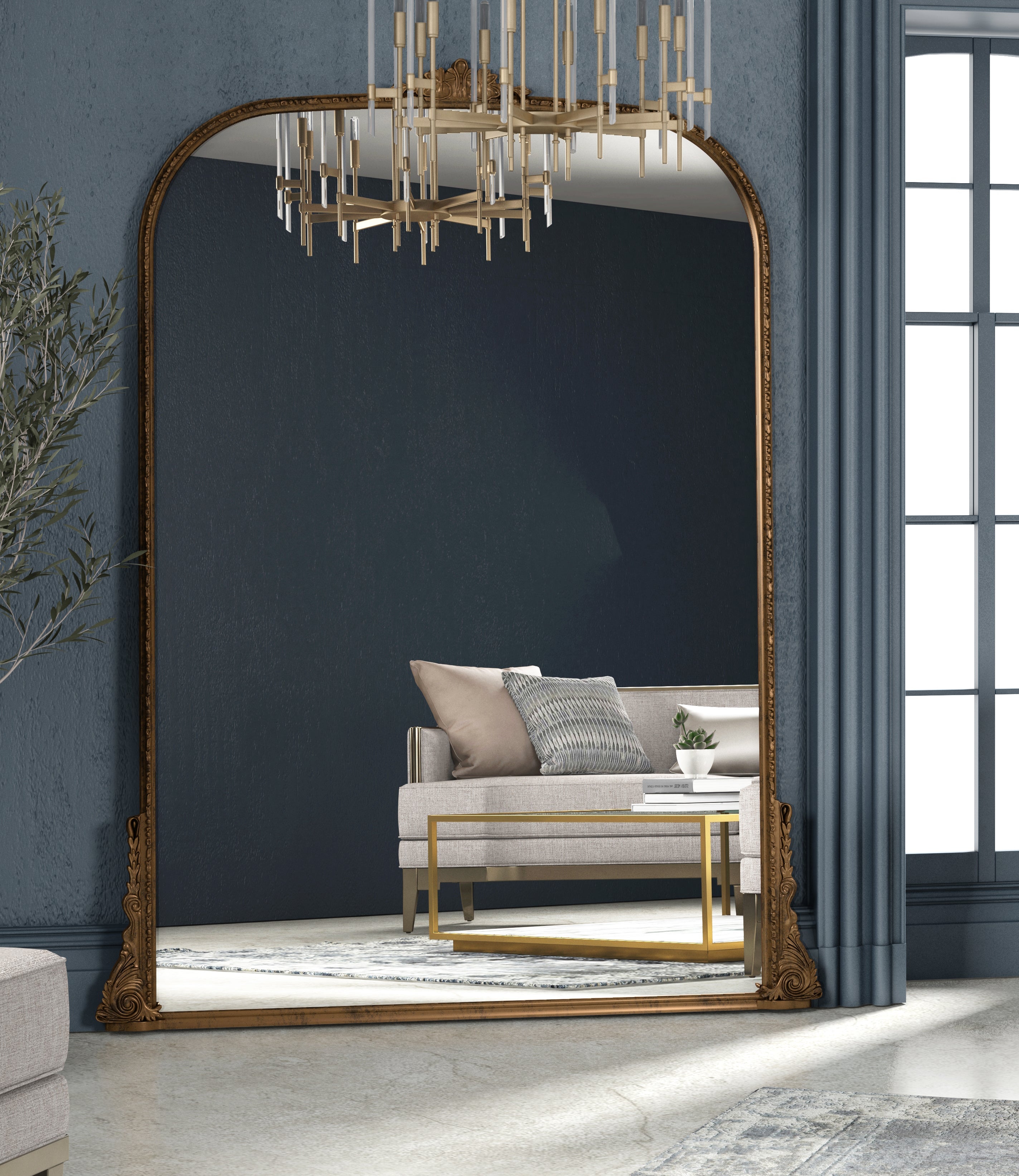 Erised 56" Verdegris Mirror