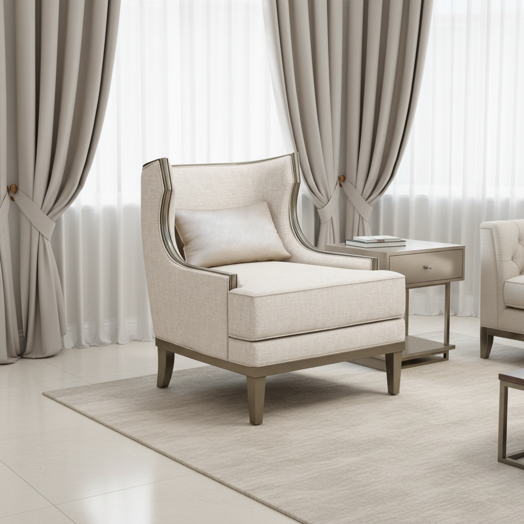 Heritage Beige 1 Seater Chair