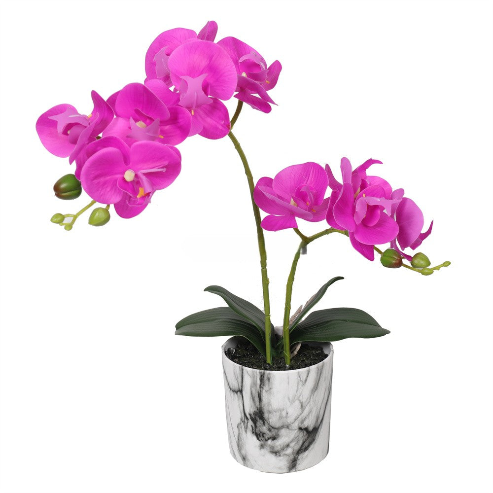 Artificial Potted Orchids RED 49CM Indoor