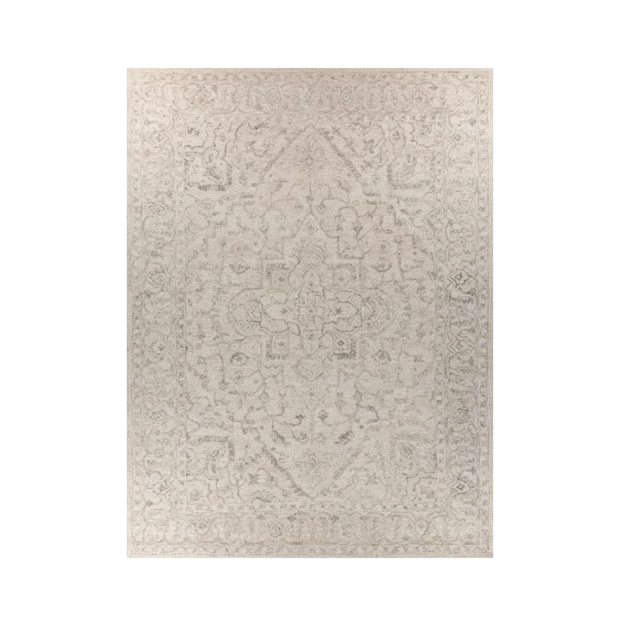 Antique White Medium Gray Rug