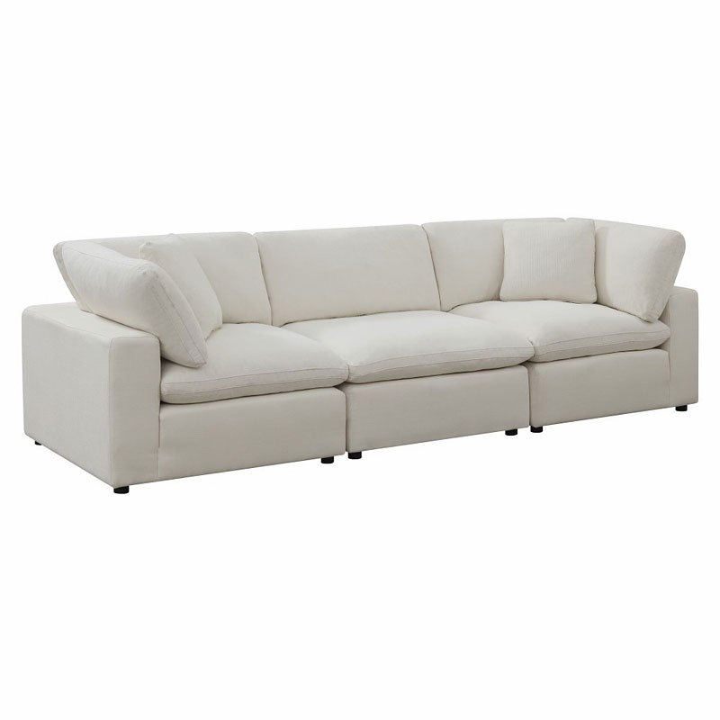 Cloud 9 Cotton Armless Sectional