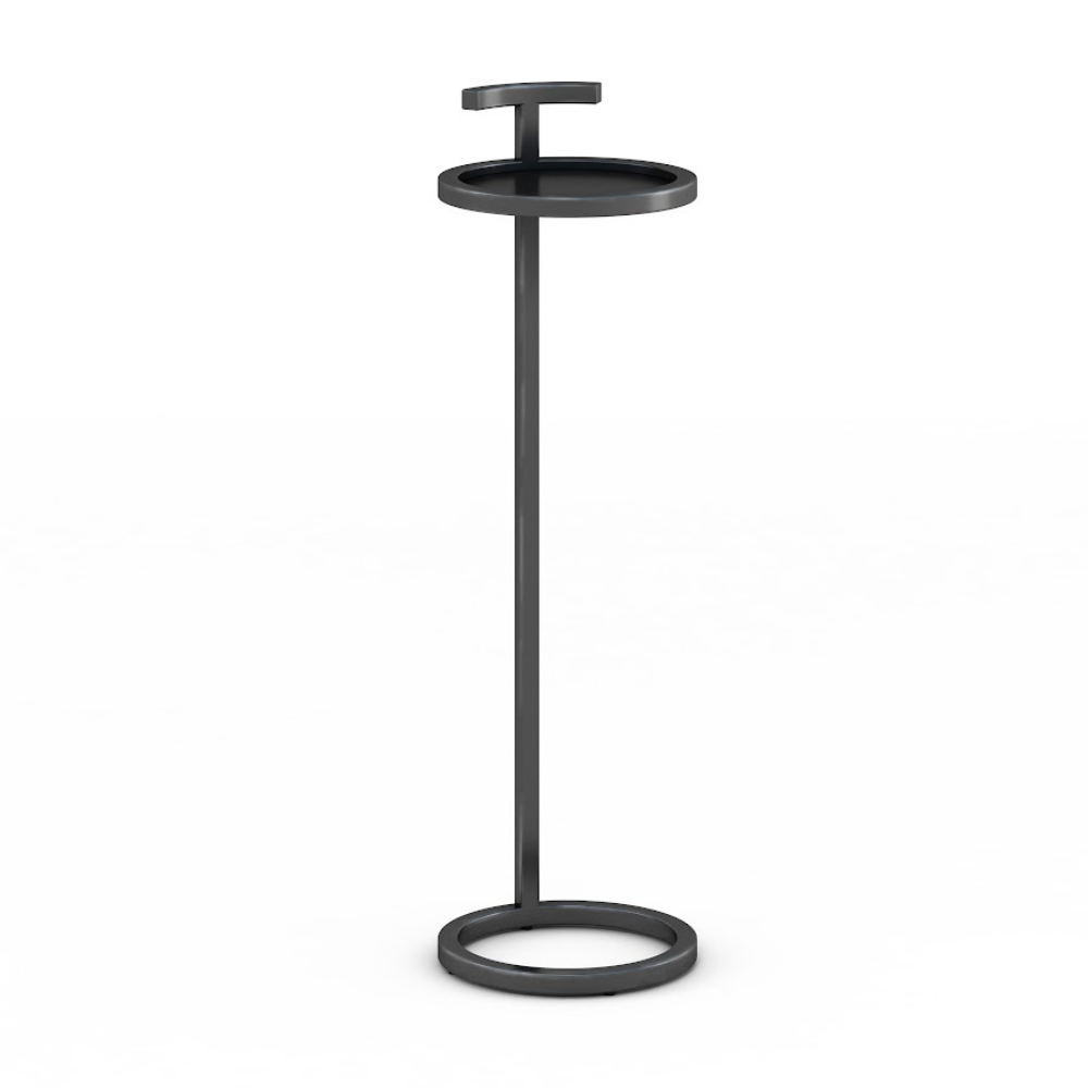 Black 14" Maisie Accent Table Round