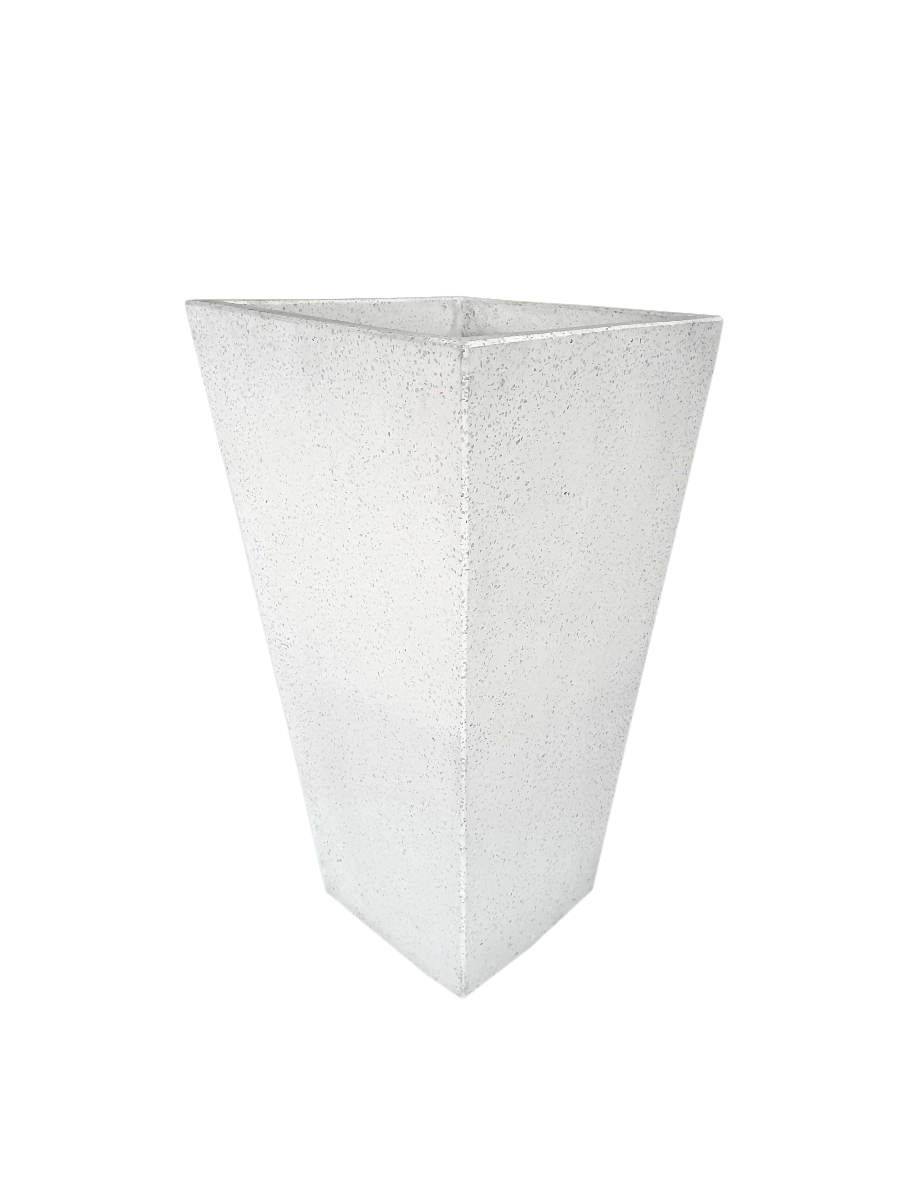 White Terrazzo Indoor/Outdoor Plant Pot By Roots45W*45D*81H.