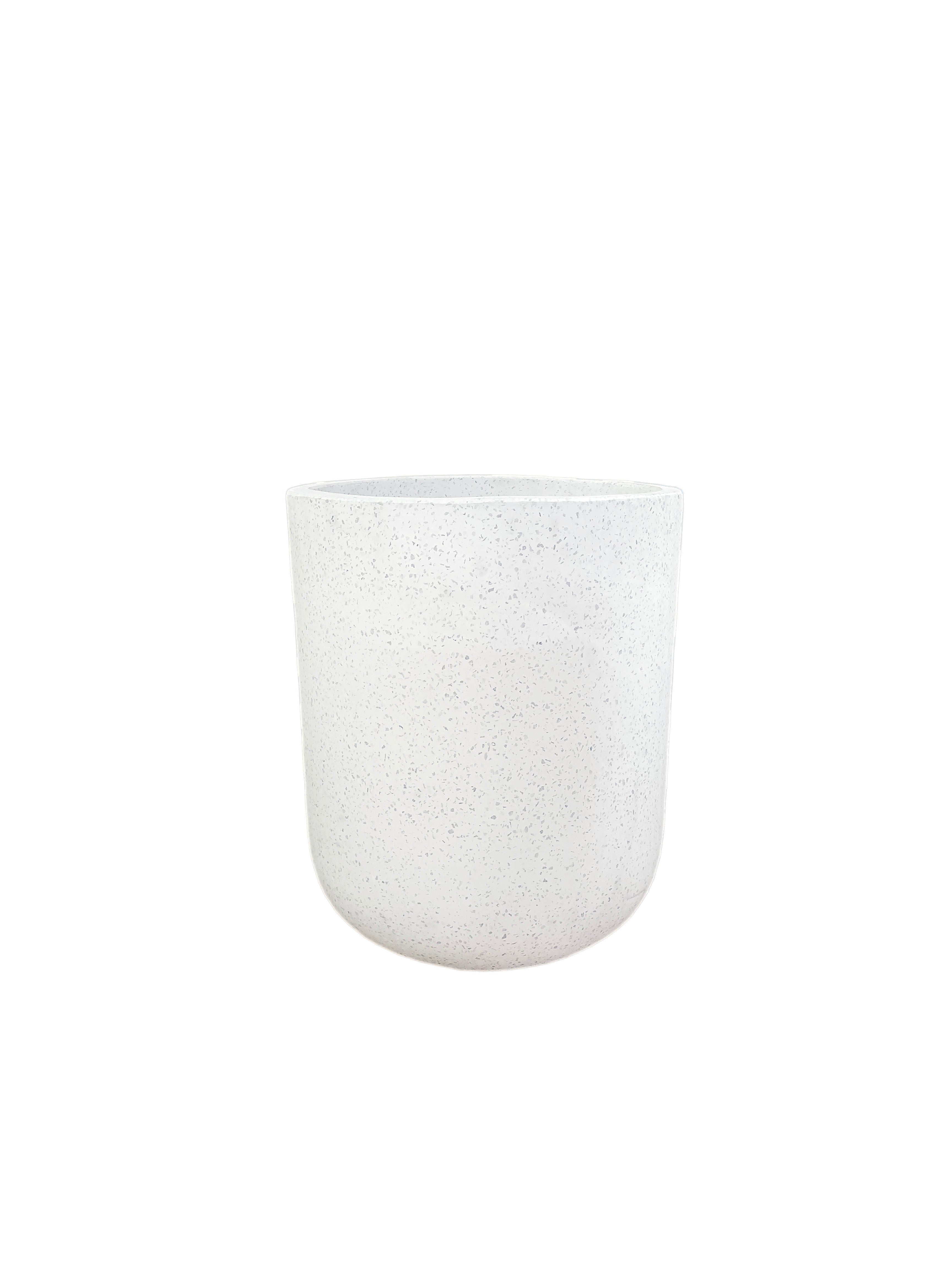 White Terrazzo Indoor/Outdoor Plant Pot By Roots40W*40D*47H.