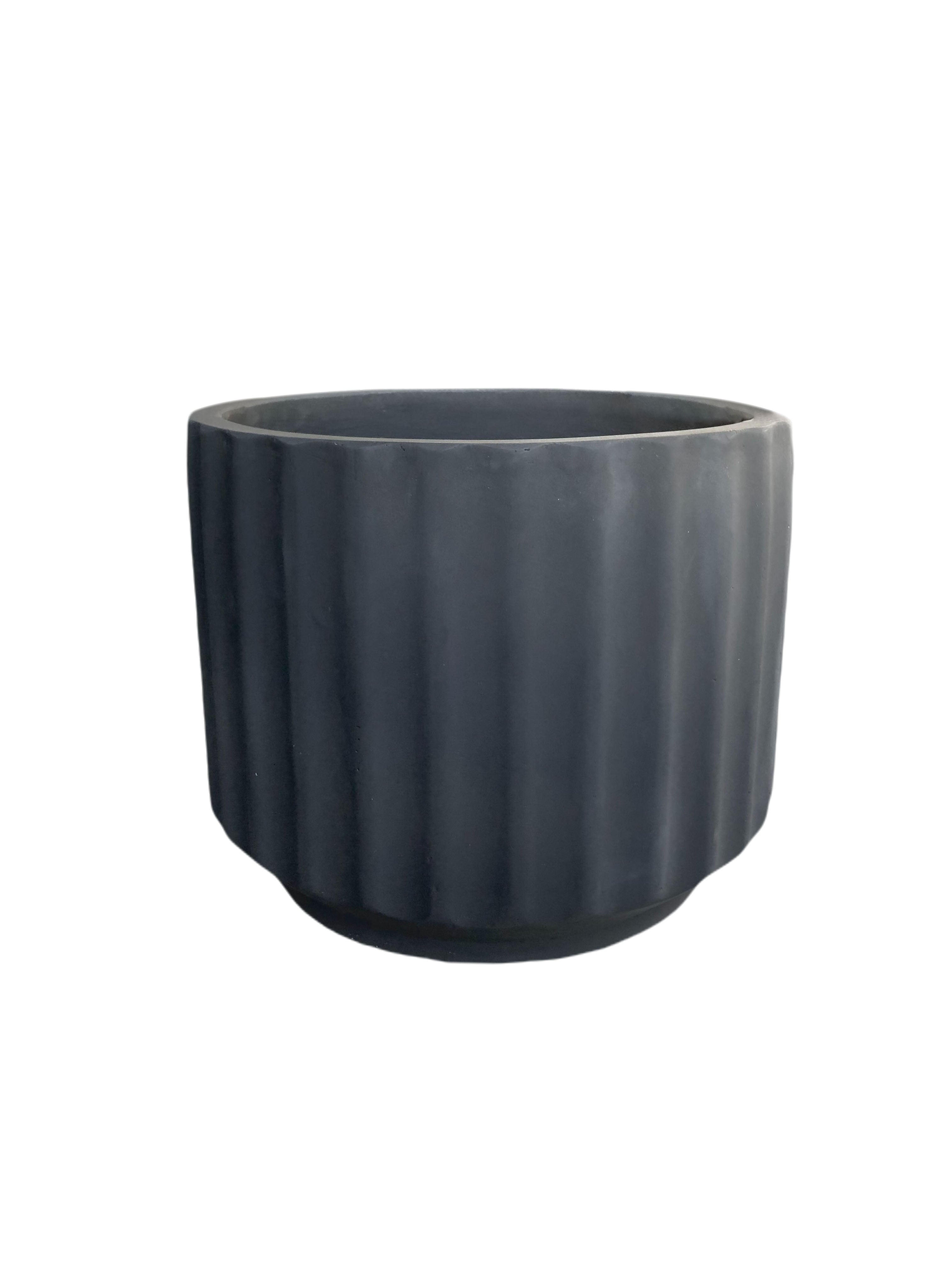 Black Wash Indoor/Outdoor Plant Pot By Roots32W*32D*26H.
