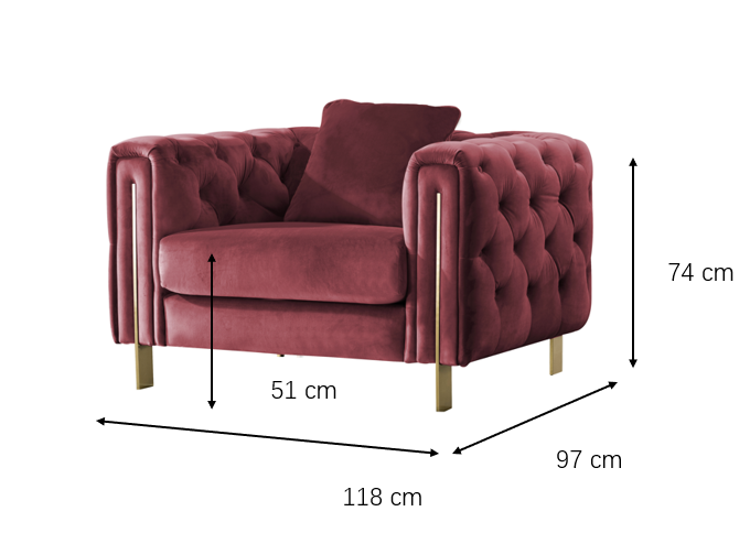Statement Tuft Off-White Chair