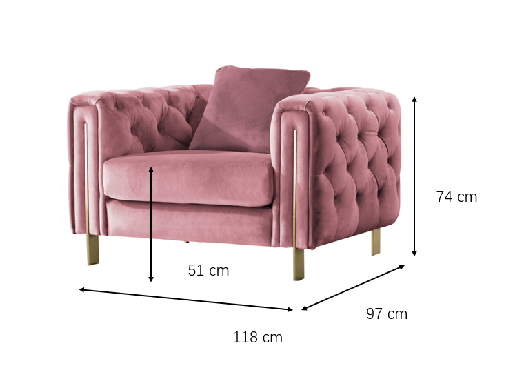 Statement Tuft Off-White Chair