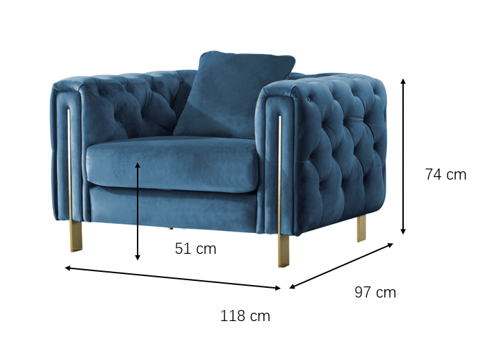Statement Tuft Off-White Chair