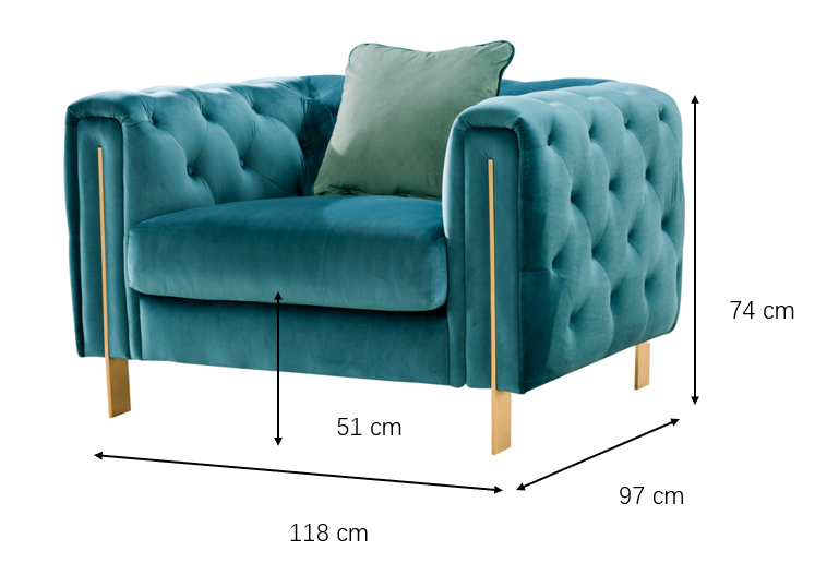 Statement Tuft Off-White Chair