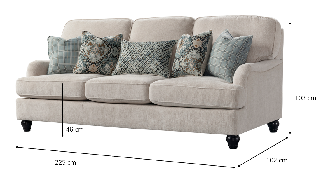 Alma Beige Sofa