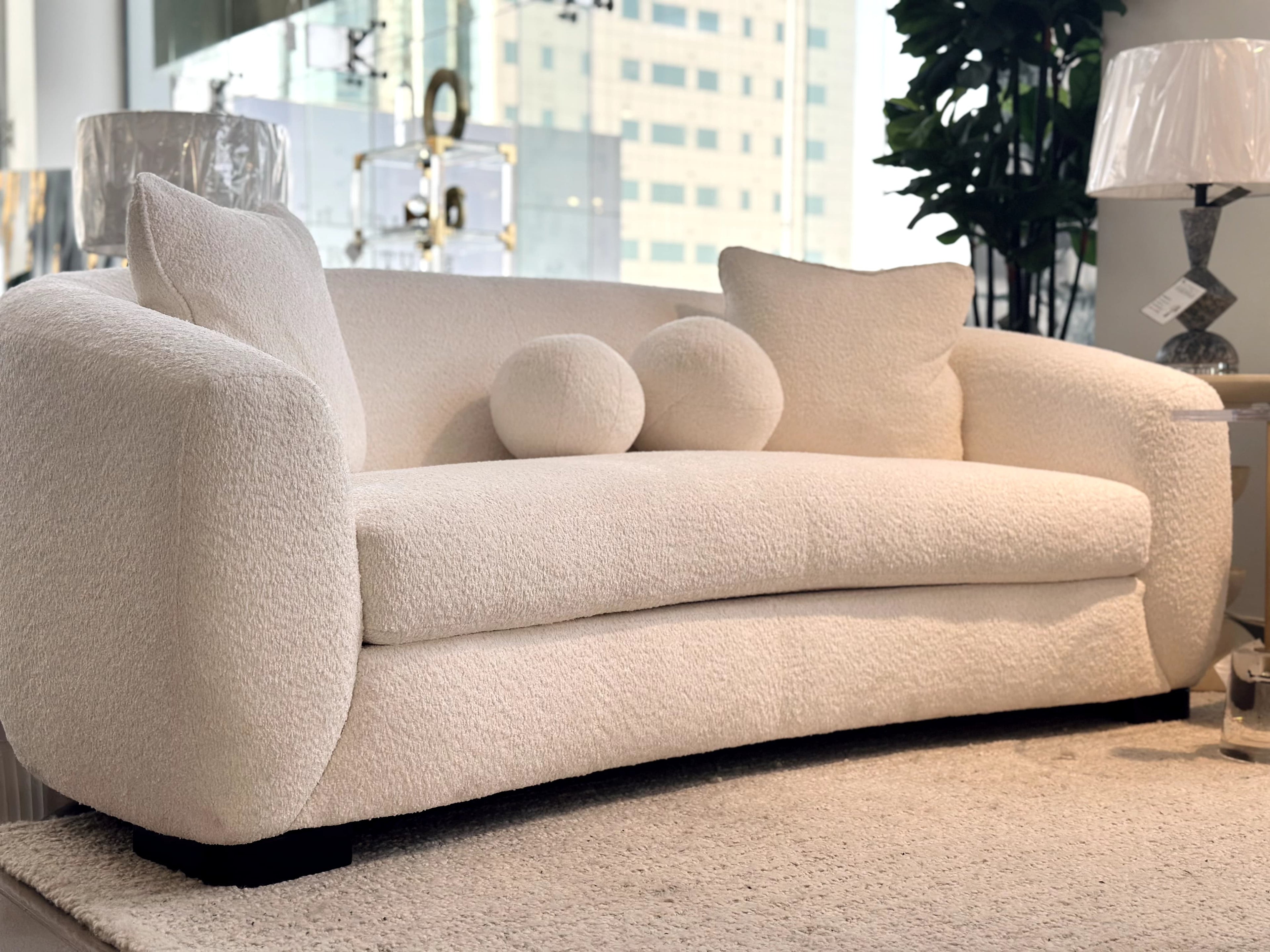 Bouclé Sofa (246cm)