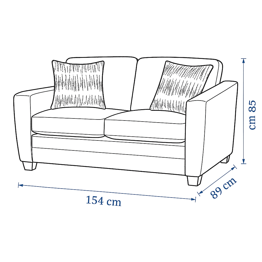 Confa Beige Living Room Set (Sofa + 2 Loveseat)