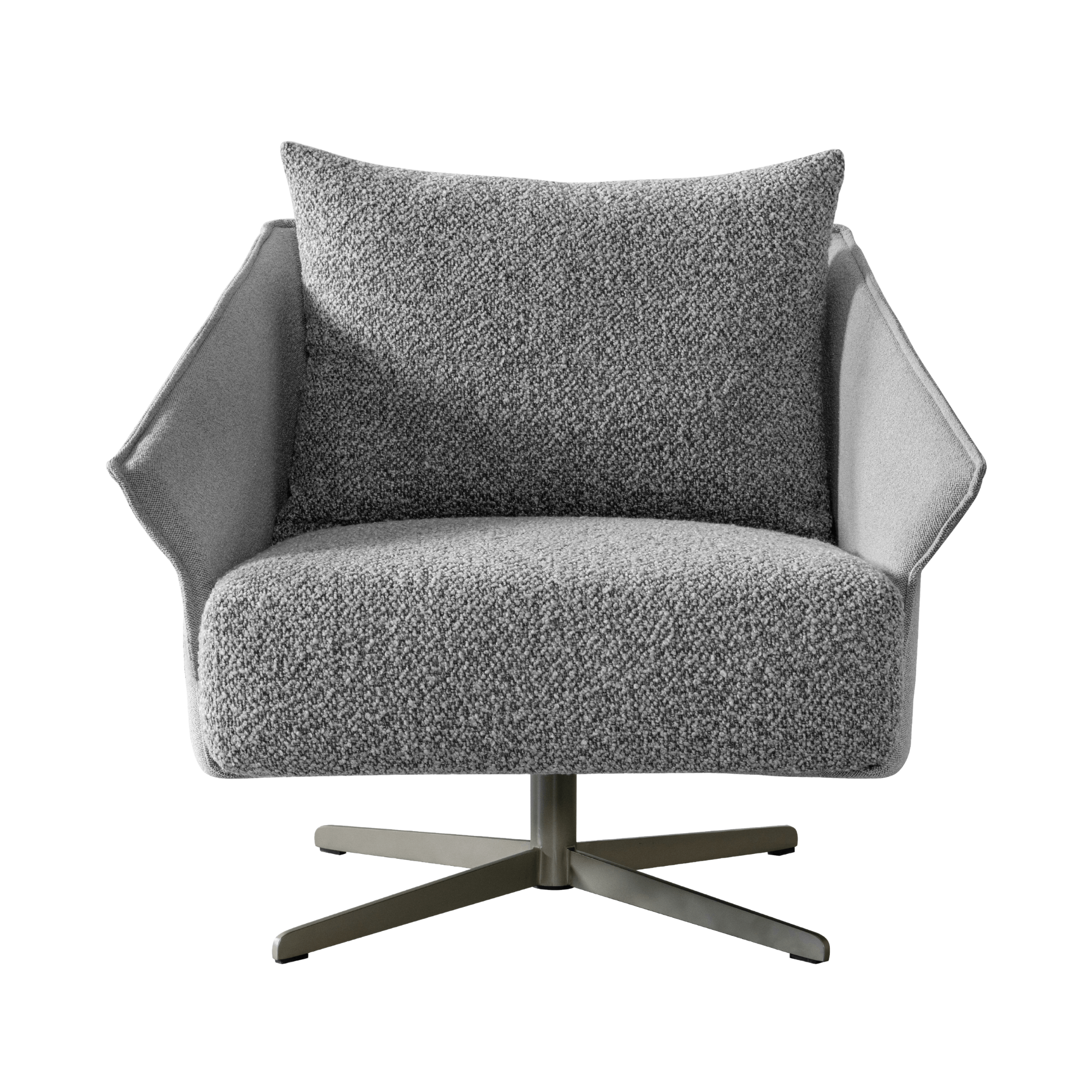 كرسي Ahad Grey Boucle