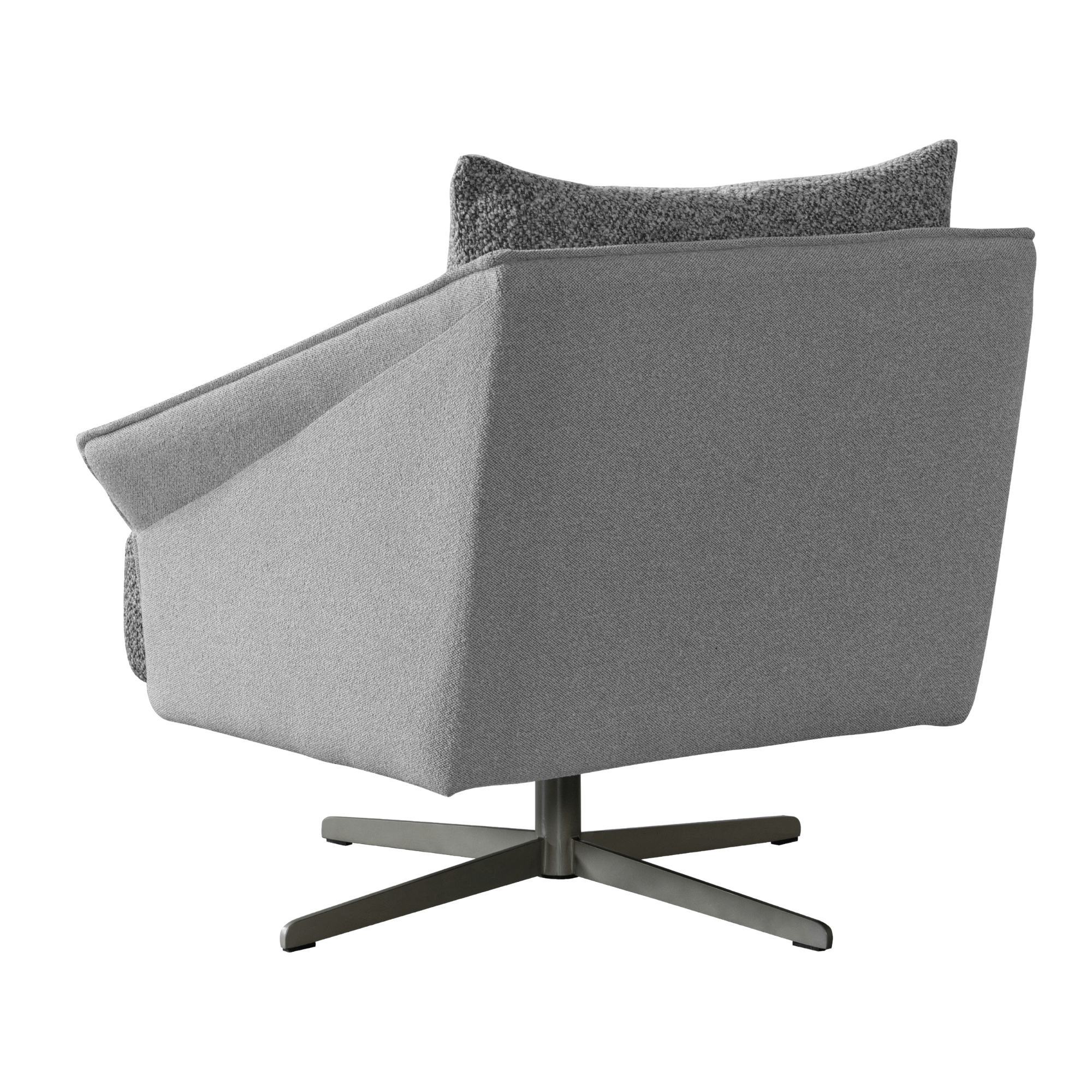 كرسي Ahad Grey Boucle