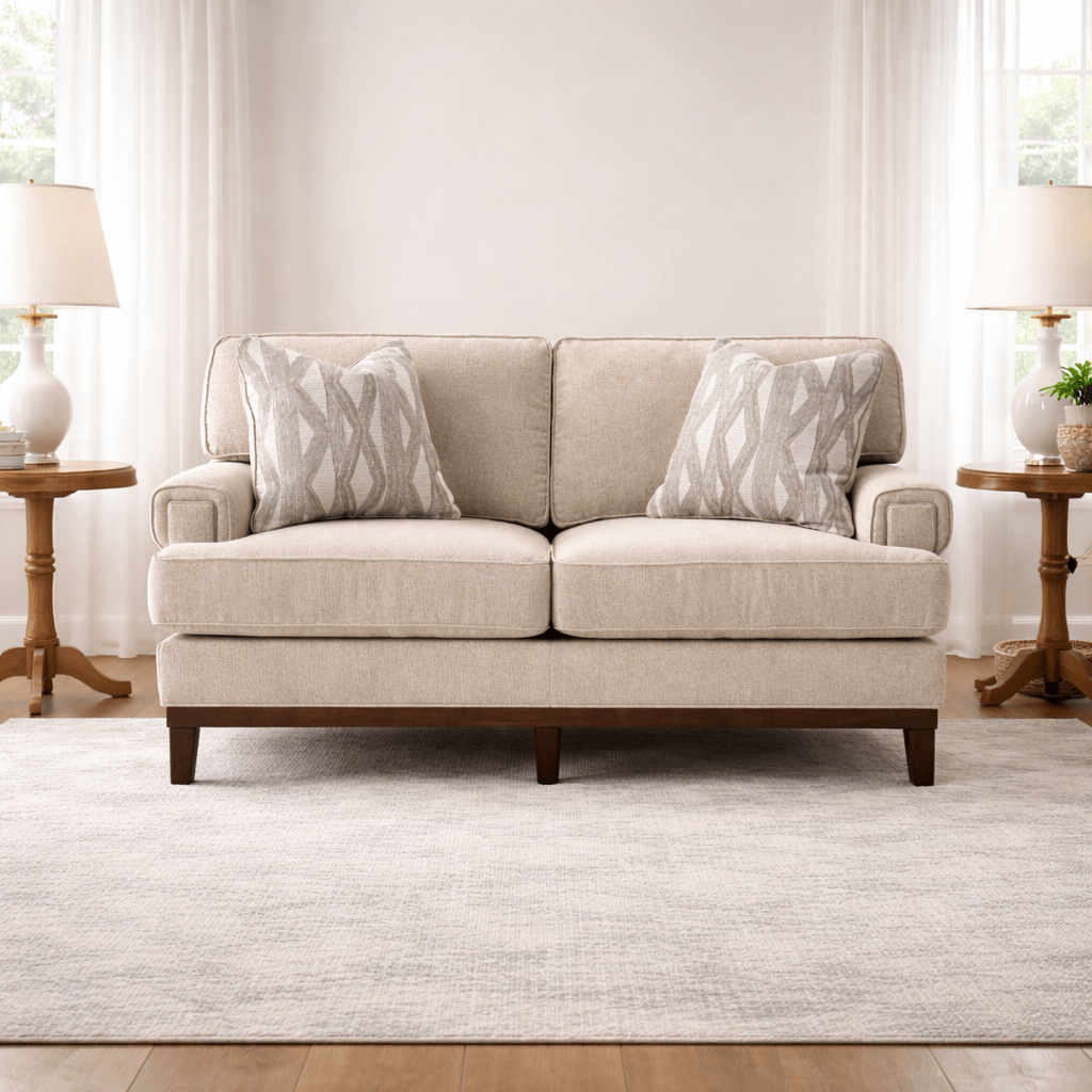 Ajda Beige Loveseat