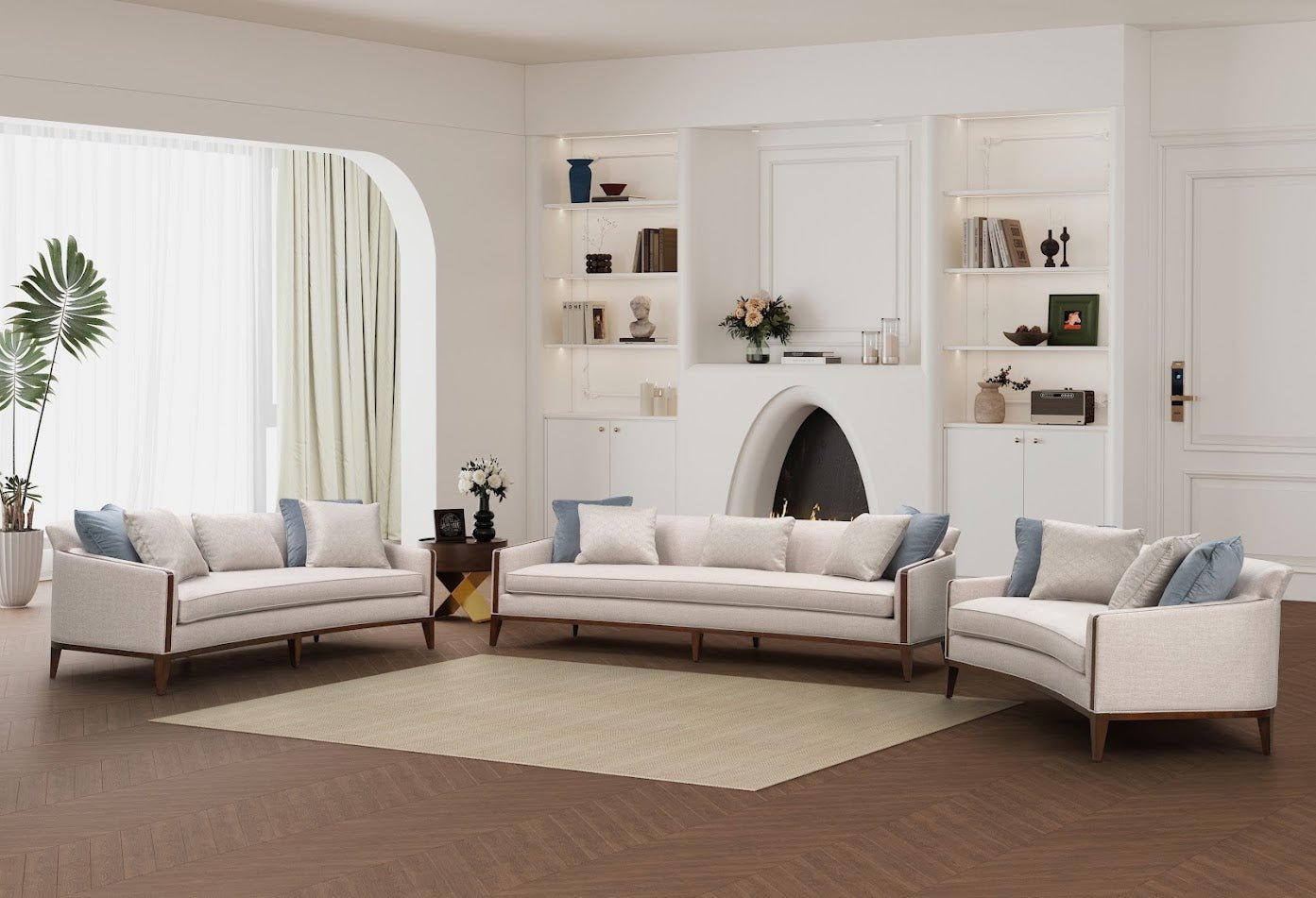 AlReem Royal Blue XL Sofa