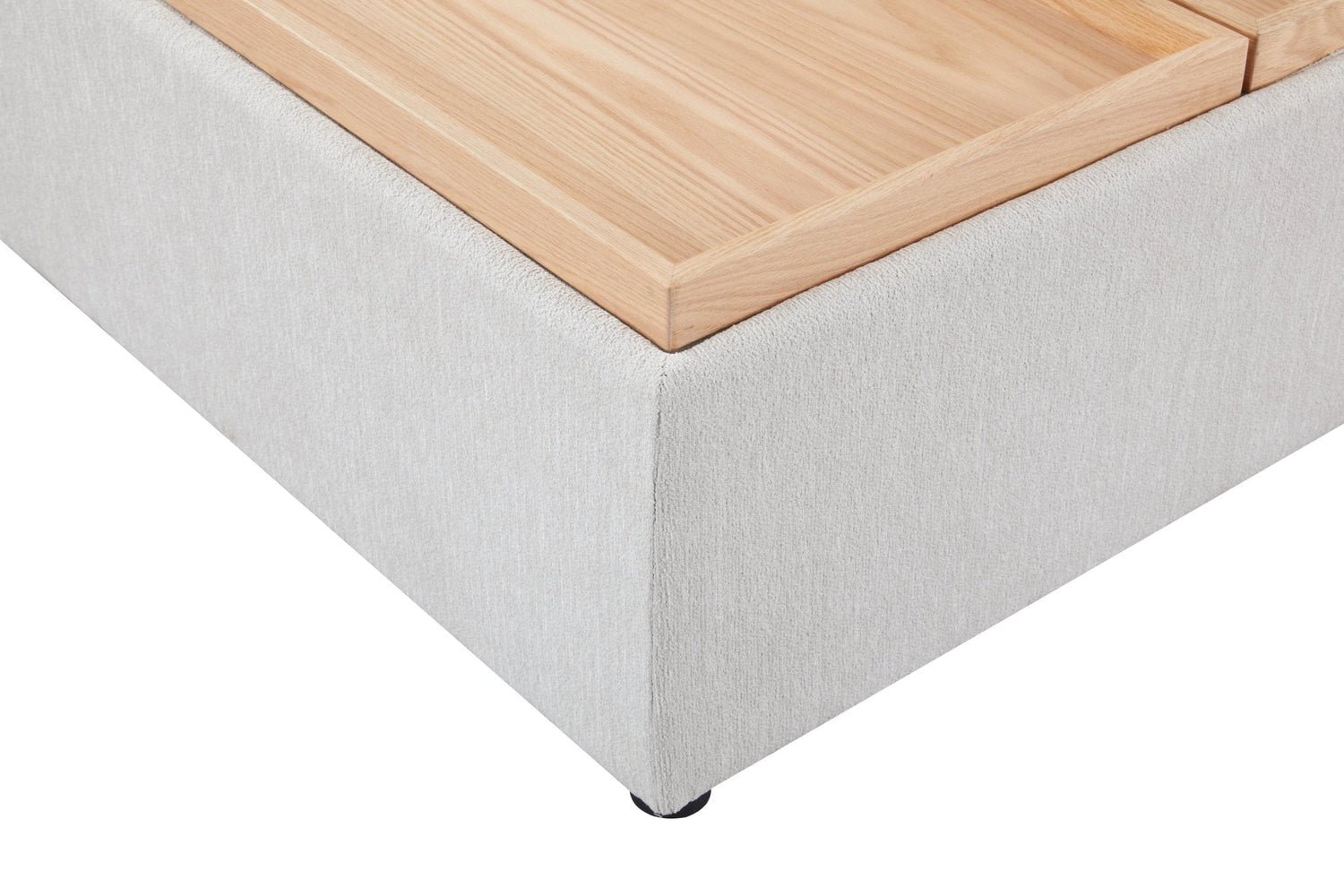Anees Beige natual oak COFFEE TABLE/OTTOMAN(WITH STORAGE)