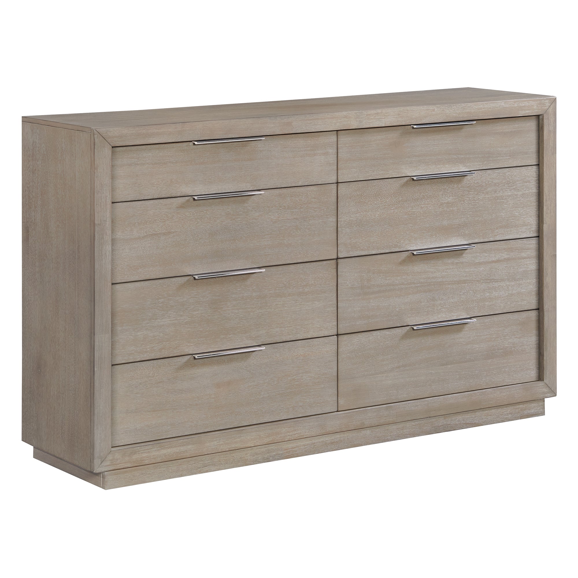 Arcadia 8-Drawer Dresser in Grey