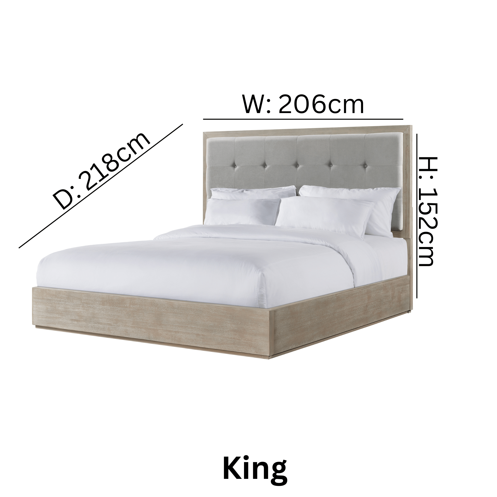 Arcadia Grey Bed