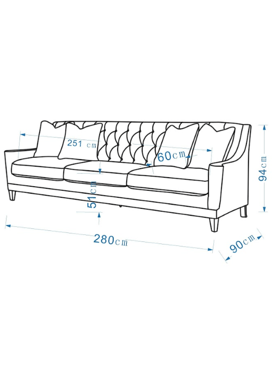 Aria Beige XL Sofa