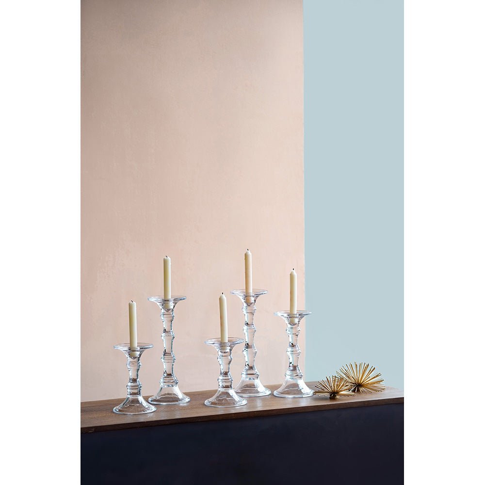 Audrey Glass Candlestick, Tall