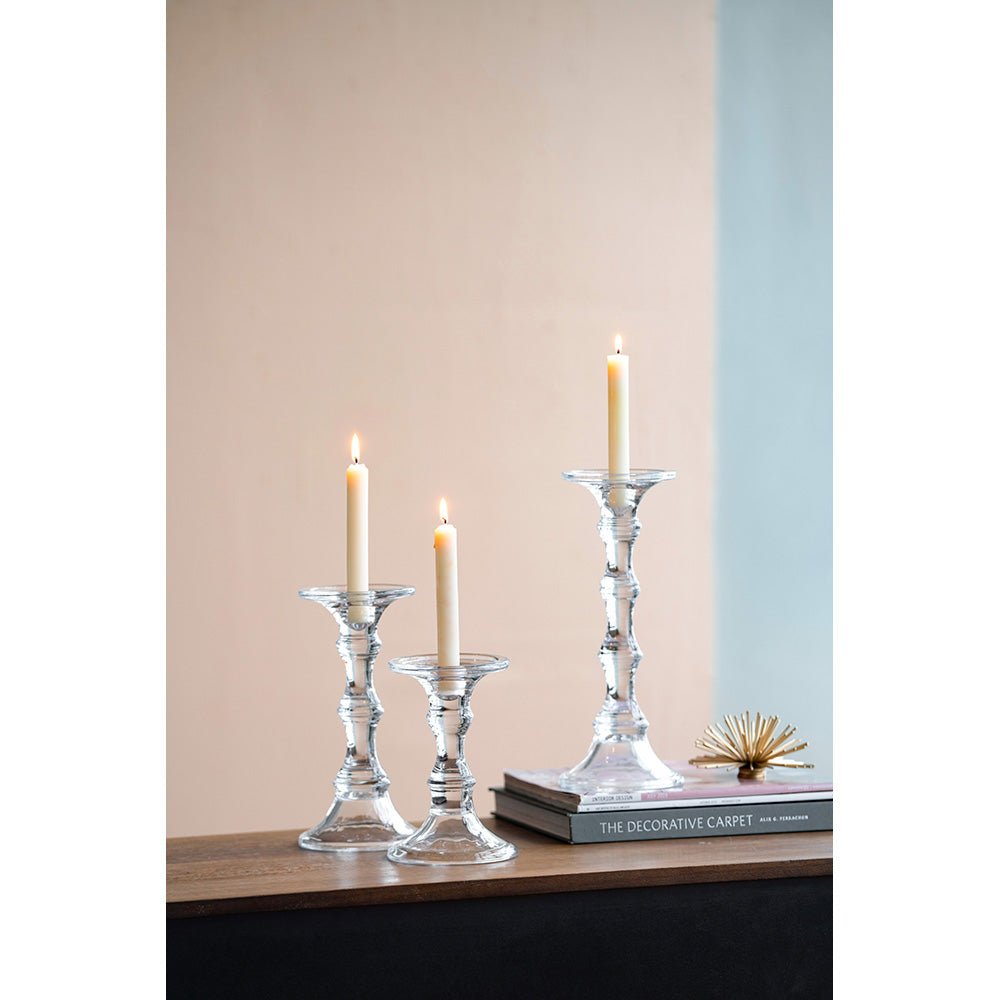 Audrey Glass Candlestick, Tall