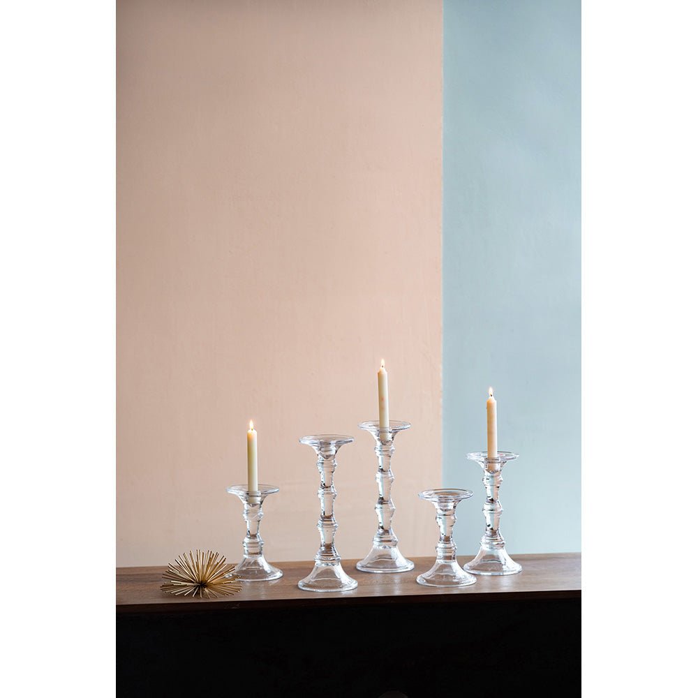 Audrey Glass Candlestick, Tall