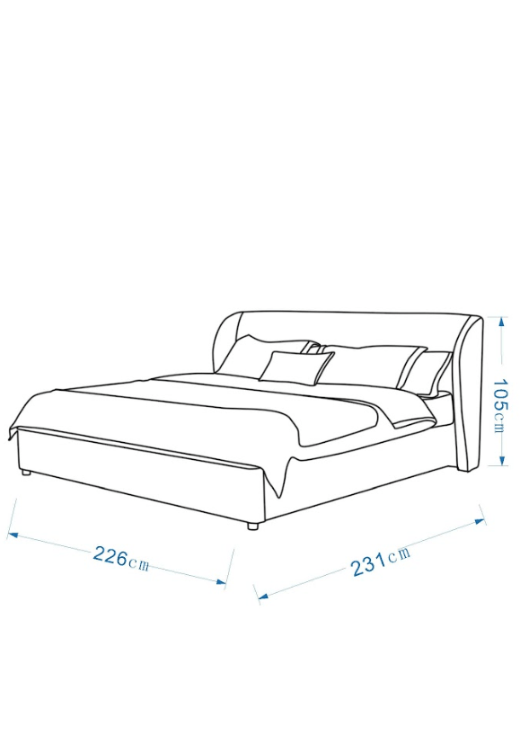 Aurelia Bed US KING SIZE