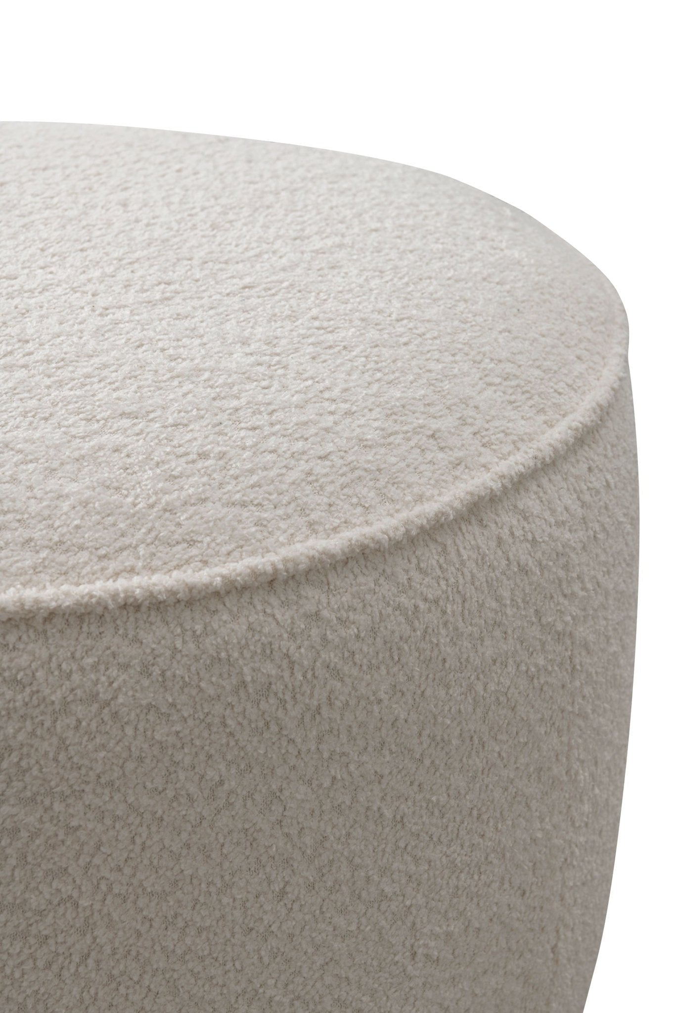 Beige Boucle Ottoman W55.5xH44cm