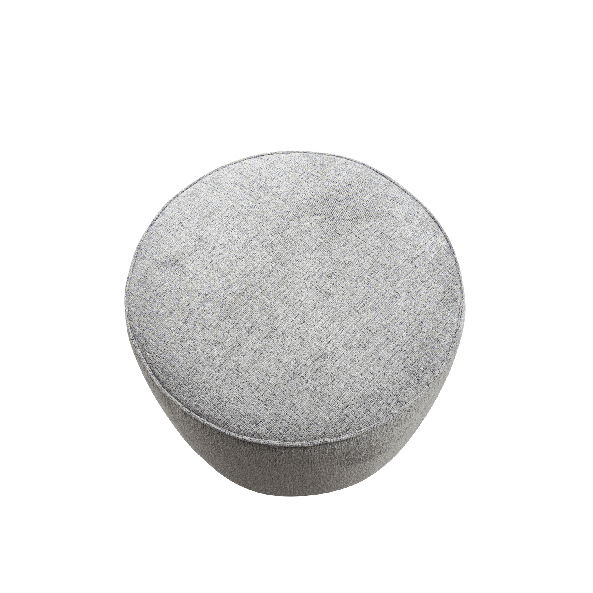 Pattern White Boucle Ottoman W55.5xH44cm