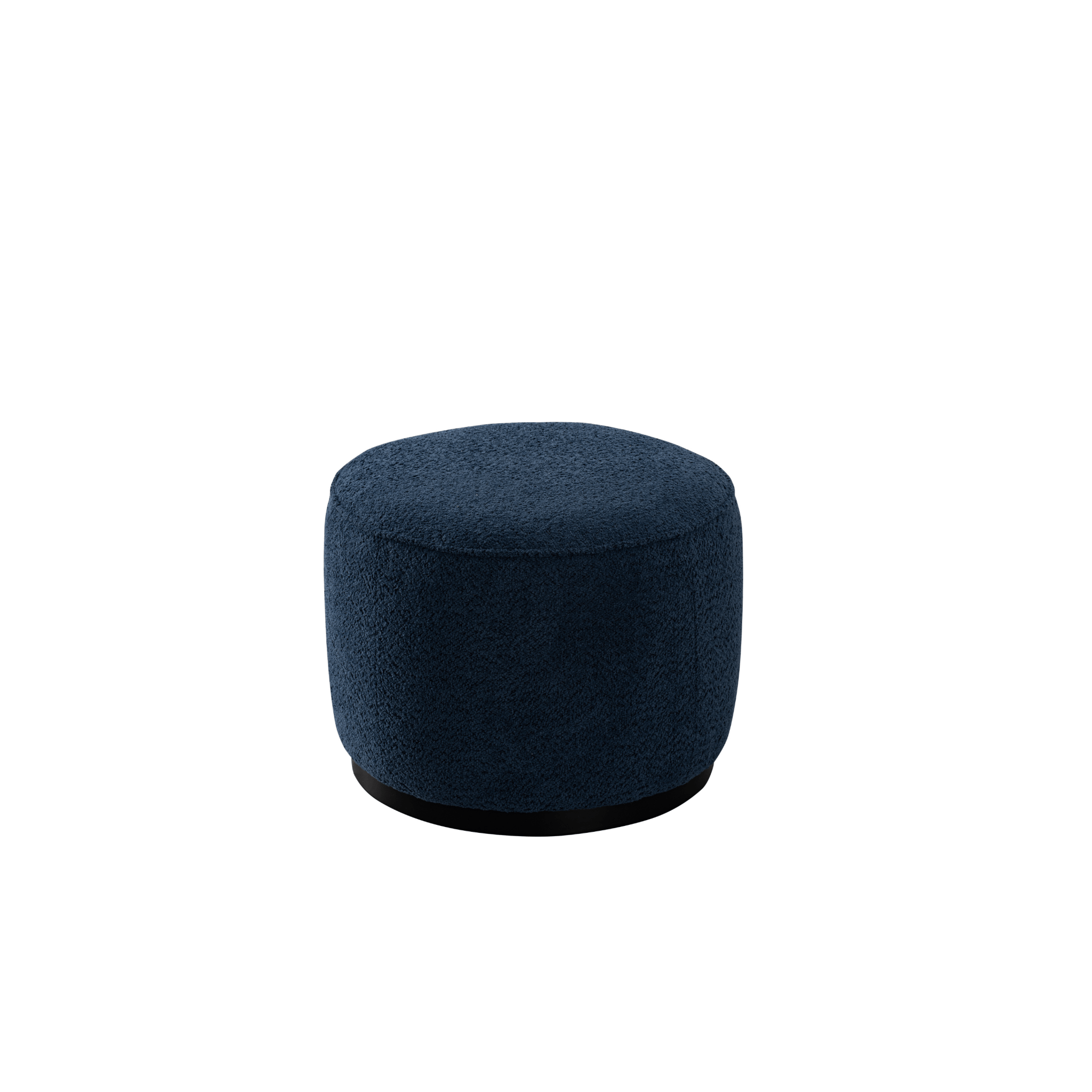 Pattern White Boucle Ottoman W55.5xH44cm