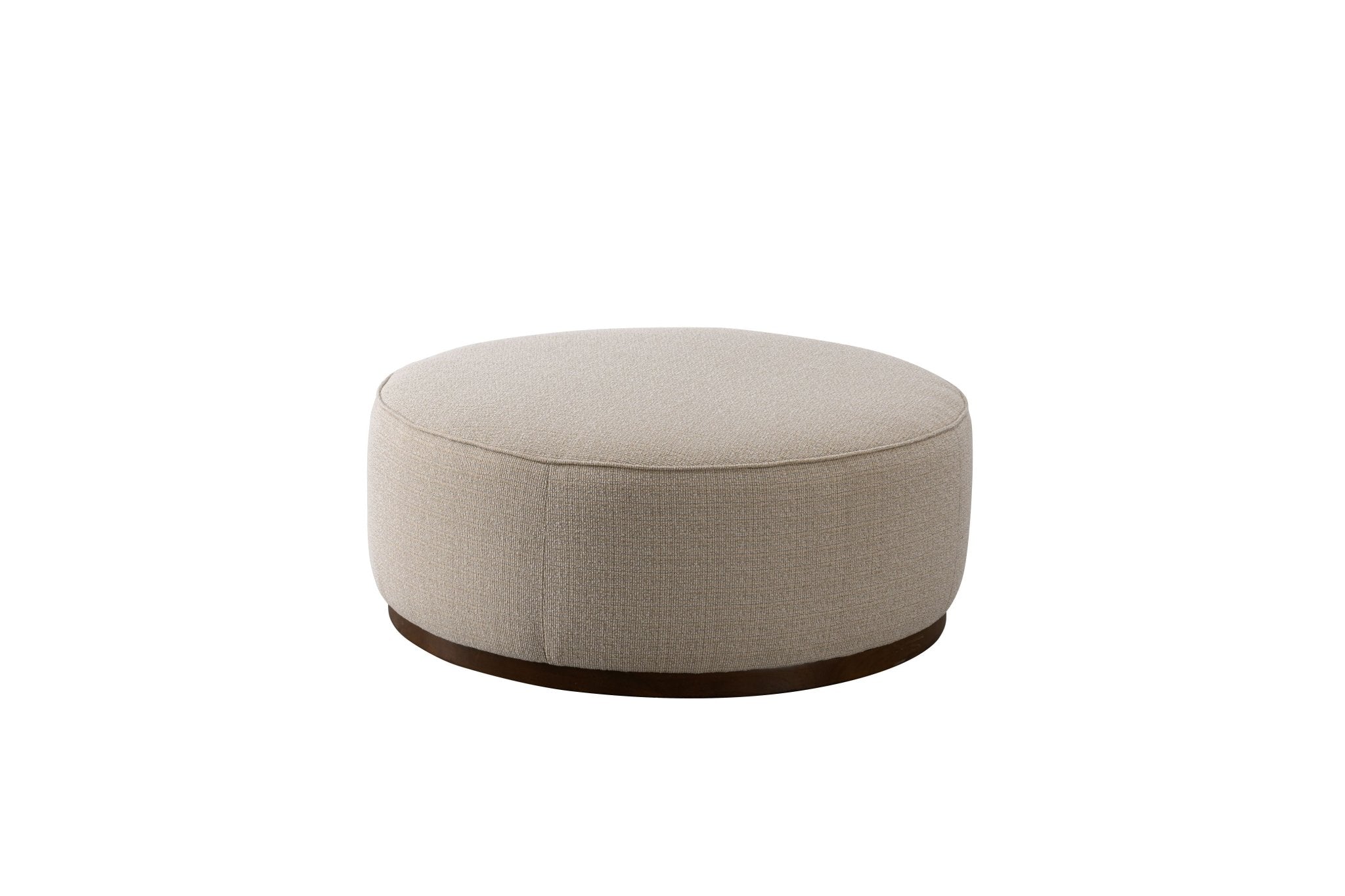 Beige Boucle Ottoman W91xH36cm