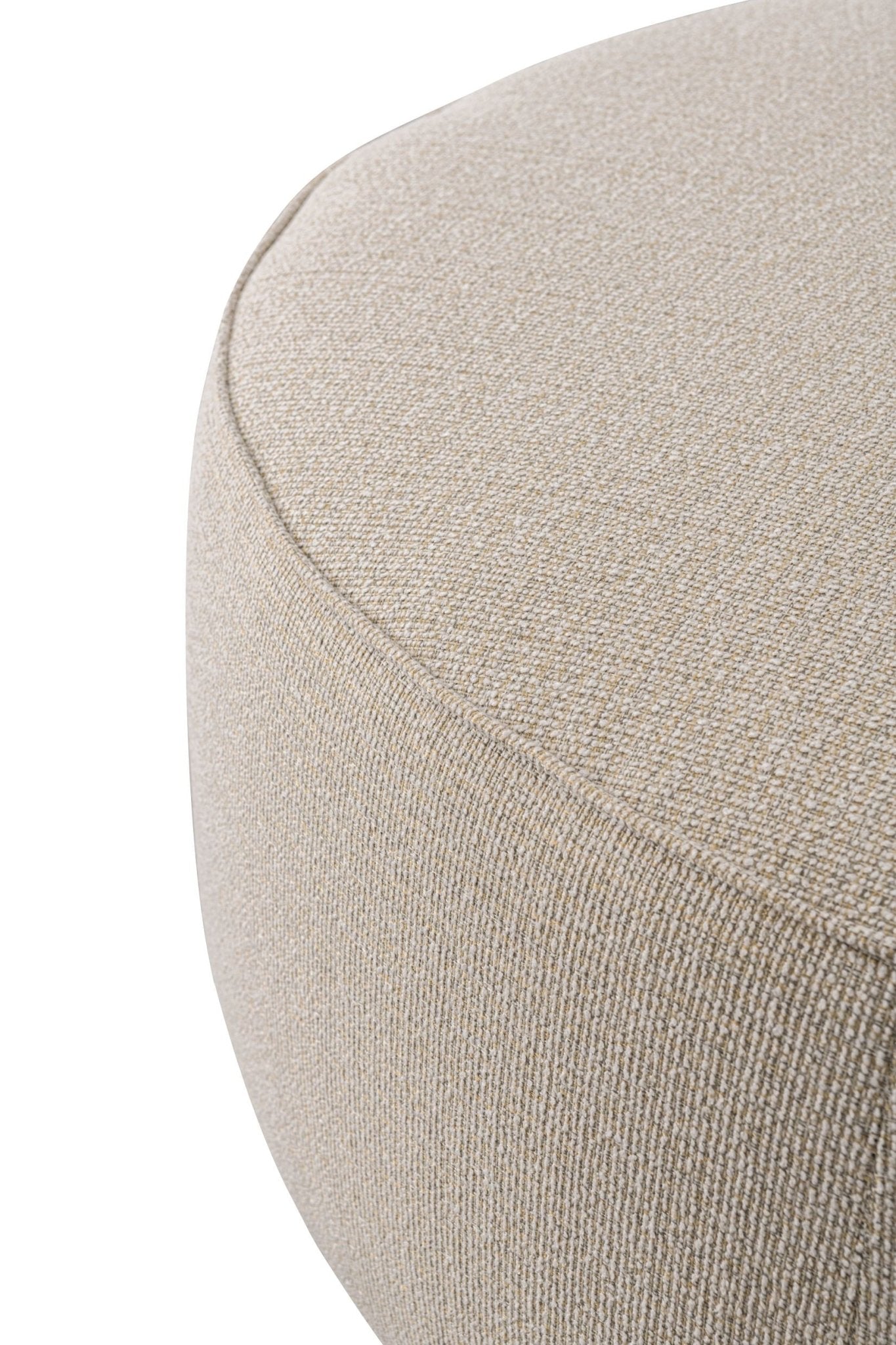 Beige Boucle Ottoman W91xH36cm