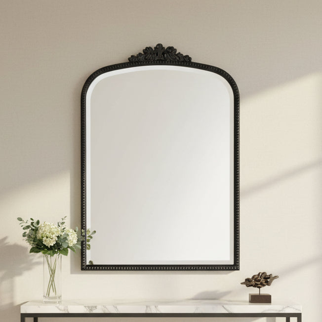 Bevel mirror, antique gold leaf finishing