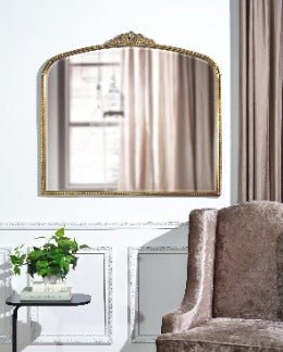 Bevel mirror, antique gold leaf finishing